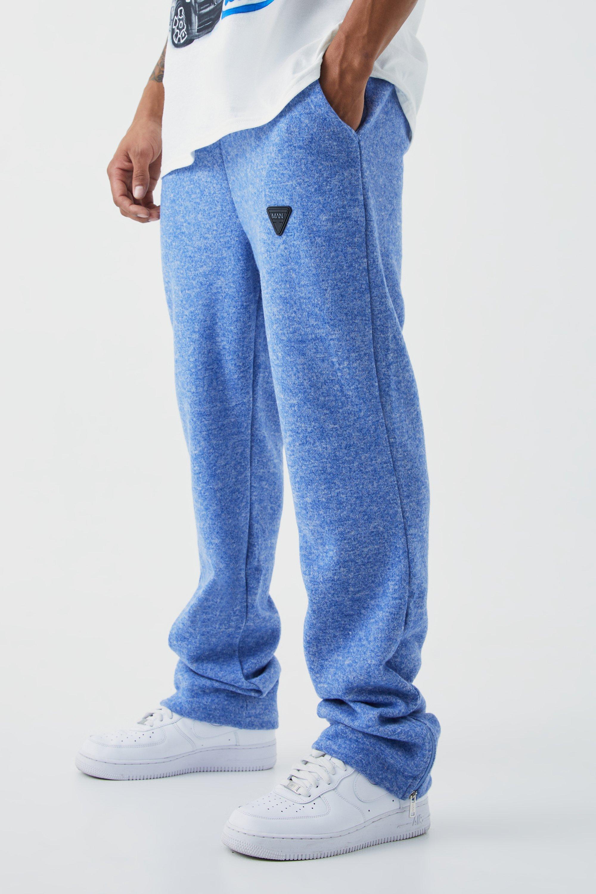 Regular Fit Split Hem Heavyweight Sweatpants