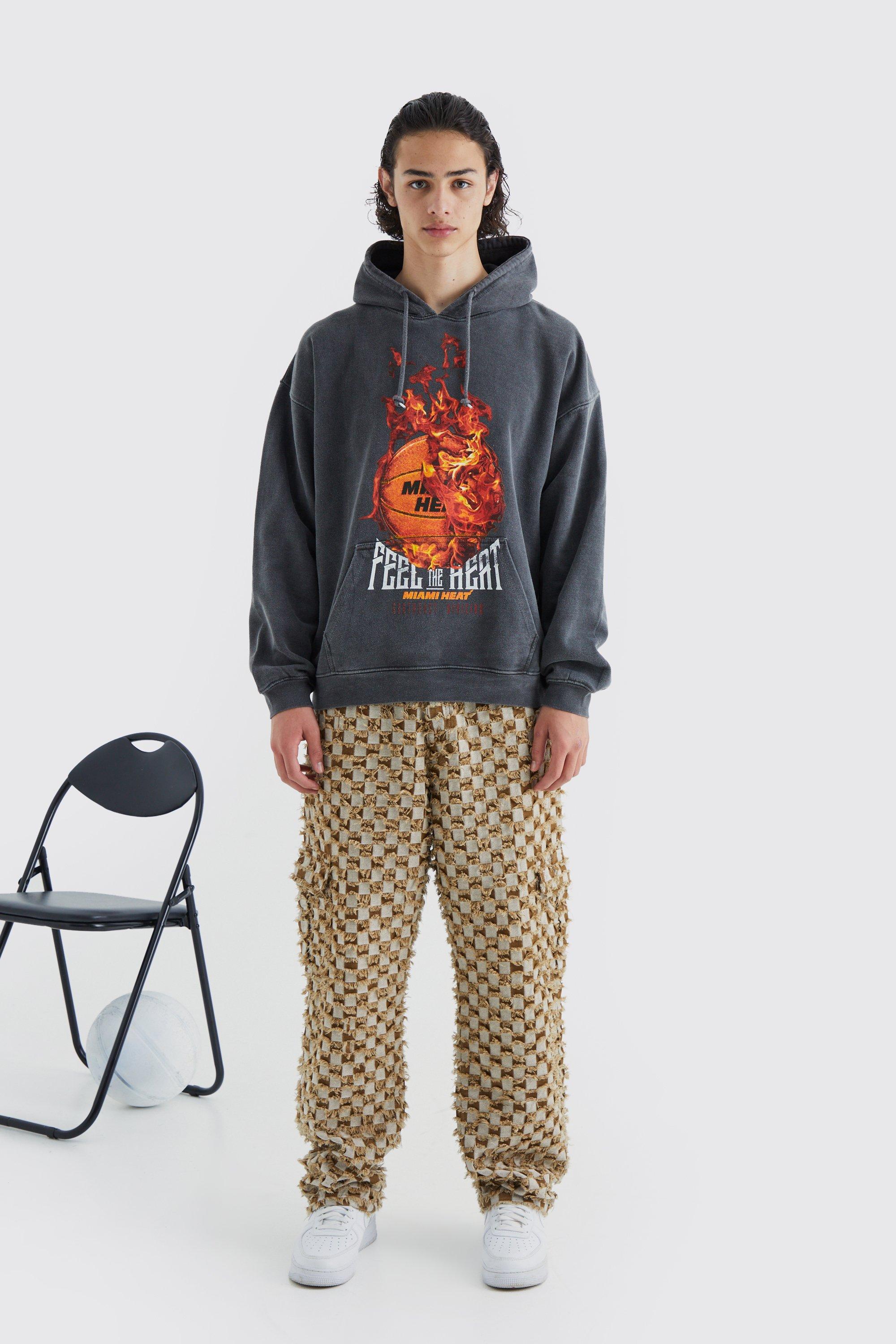 Oversized Miami Heat NBA License Hoodie | boohoo