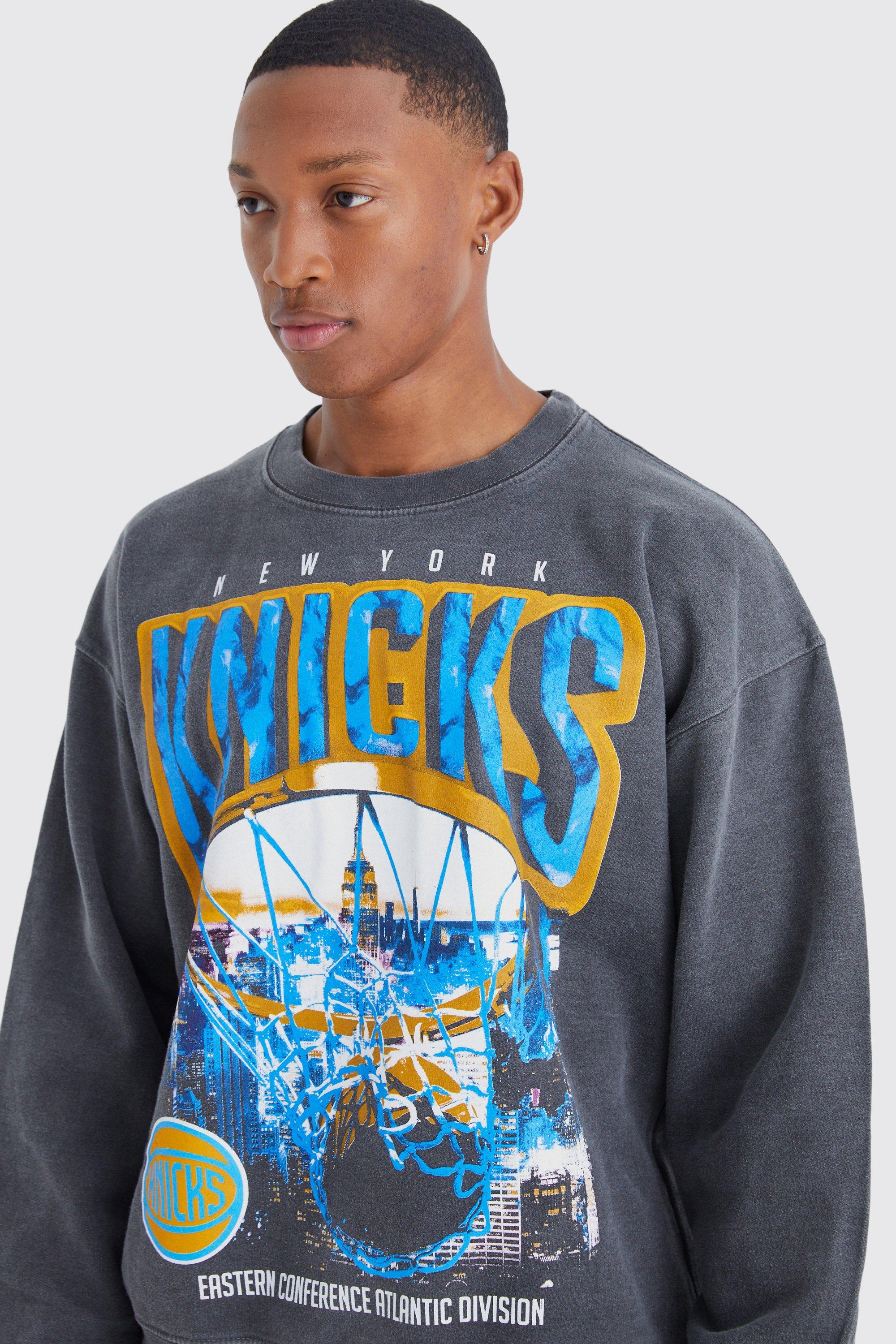 Oversized Gelicenseerde New York Knicks Nba Trui boohoo