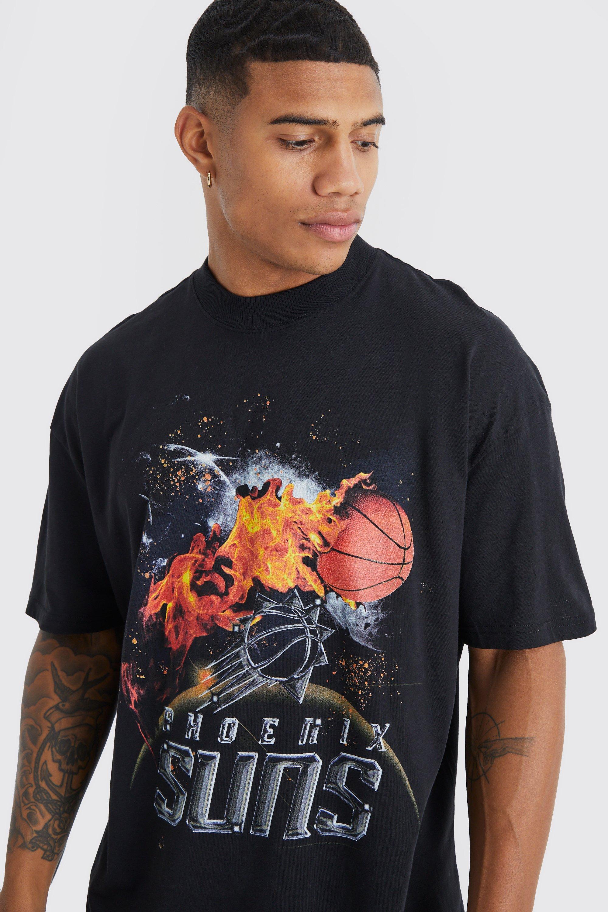 Phoenix Suns Nike Men's NBA Long-Sleeve T-Shirt in Black, Size: Small | DZ0364-010