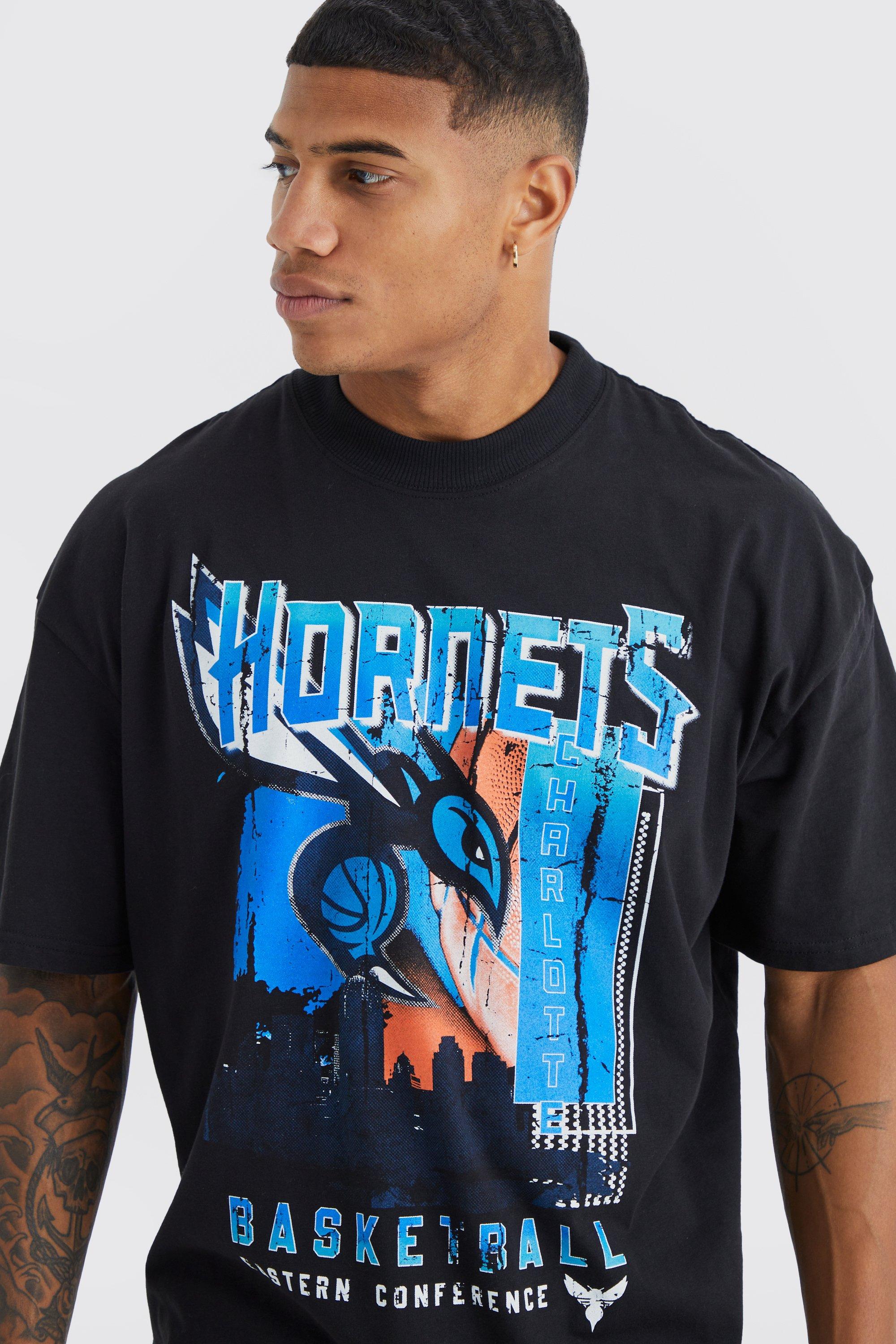 Charlotte Hornets Black T-Shirt - Unisex - 100% Cotton - S, M, L, XL
