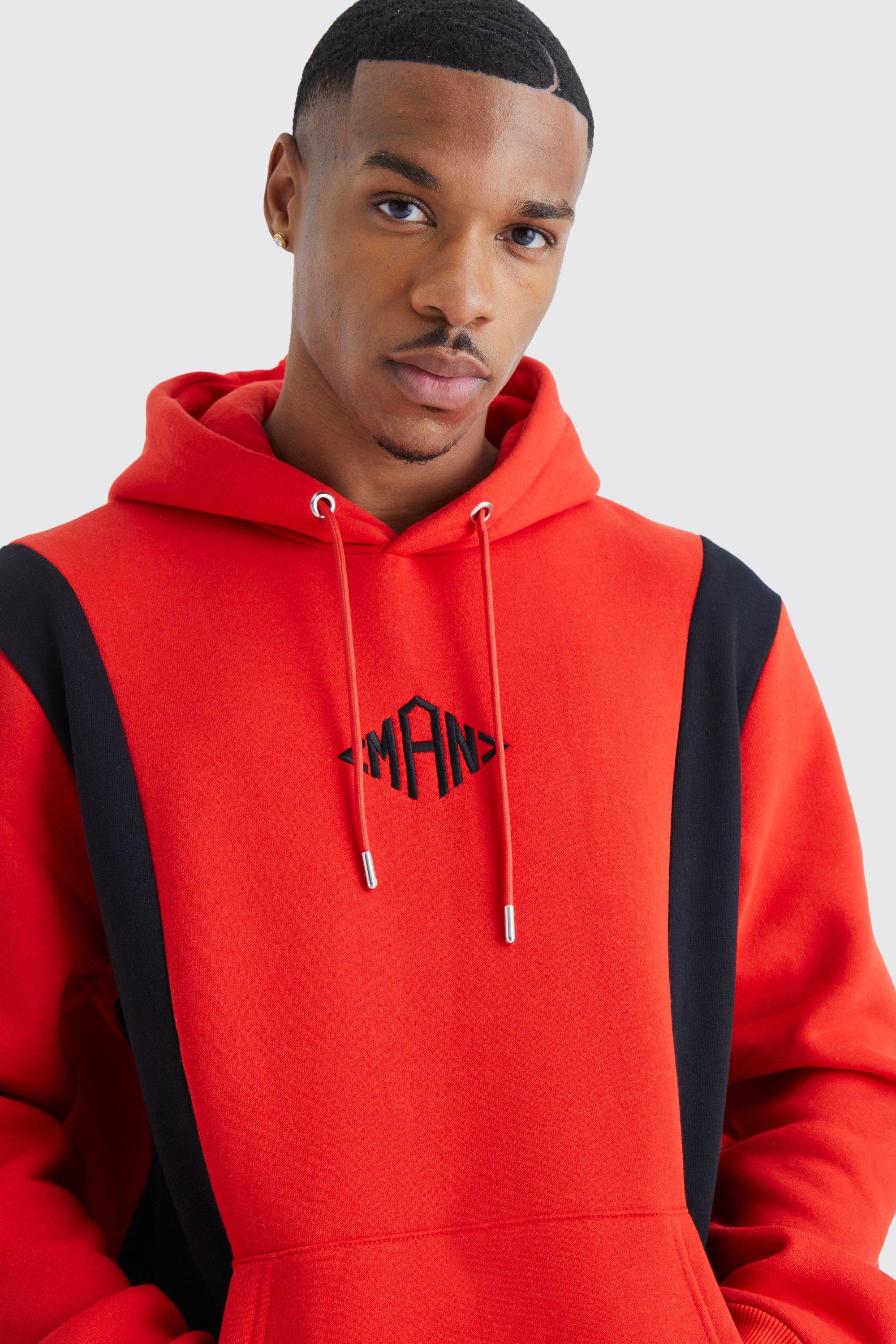 Boohoo red hoodie hot sale