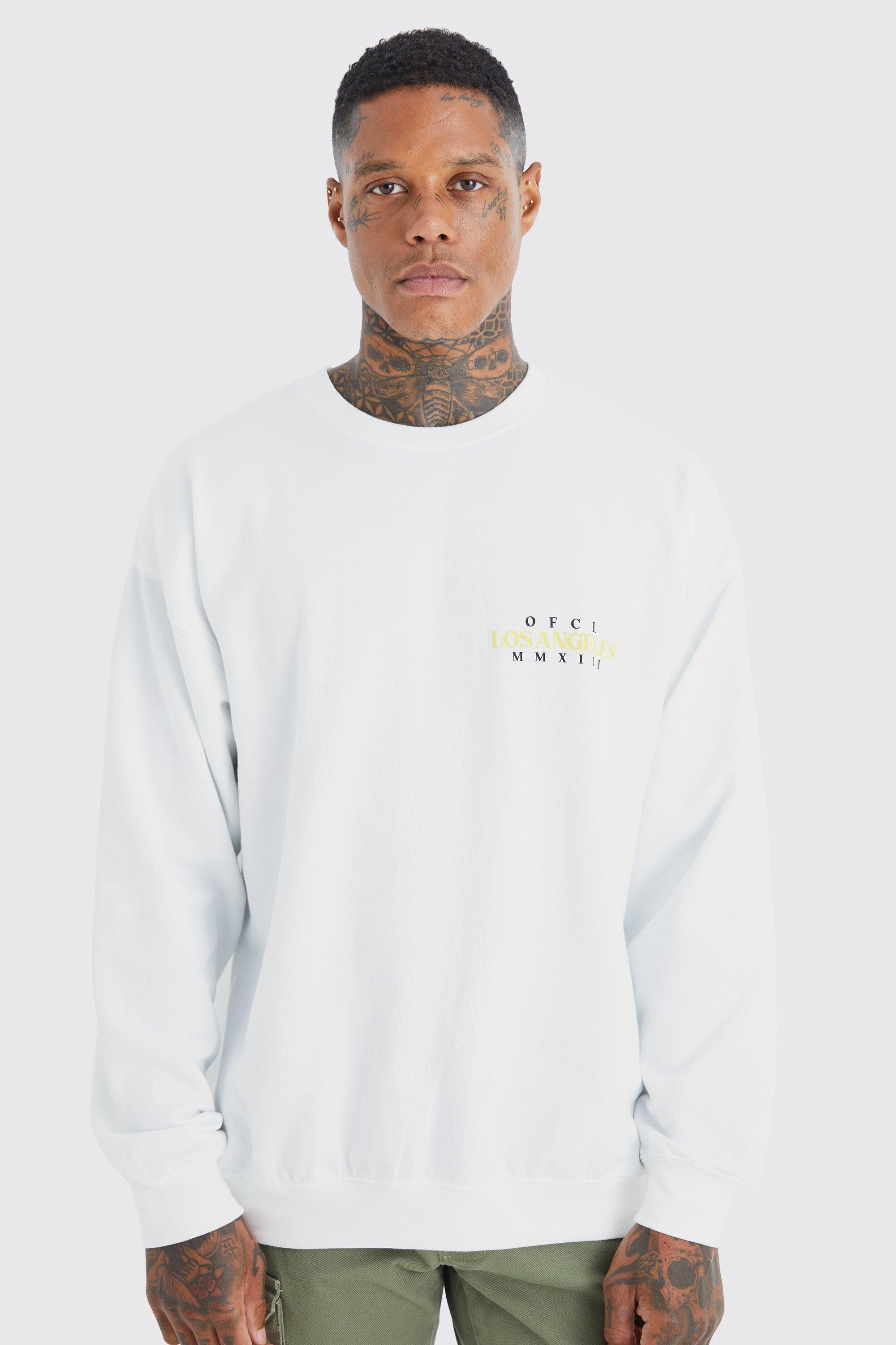 White sweatshirt online boohoo