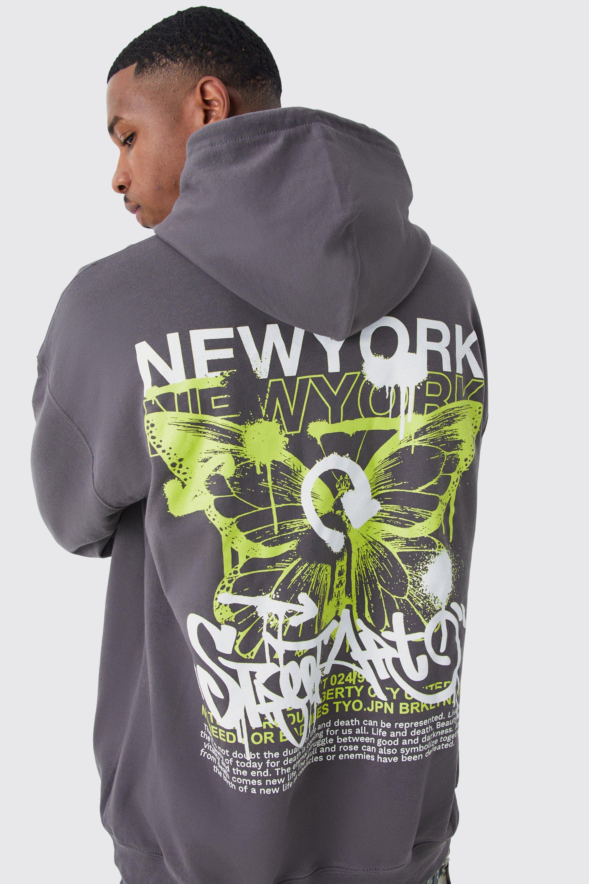 New York Graphic Zip-Up Hoodie