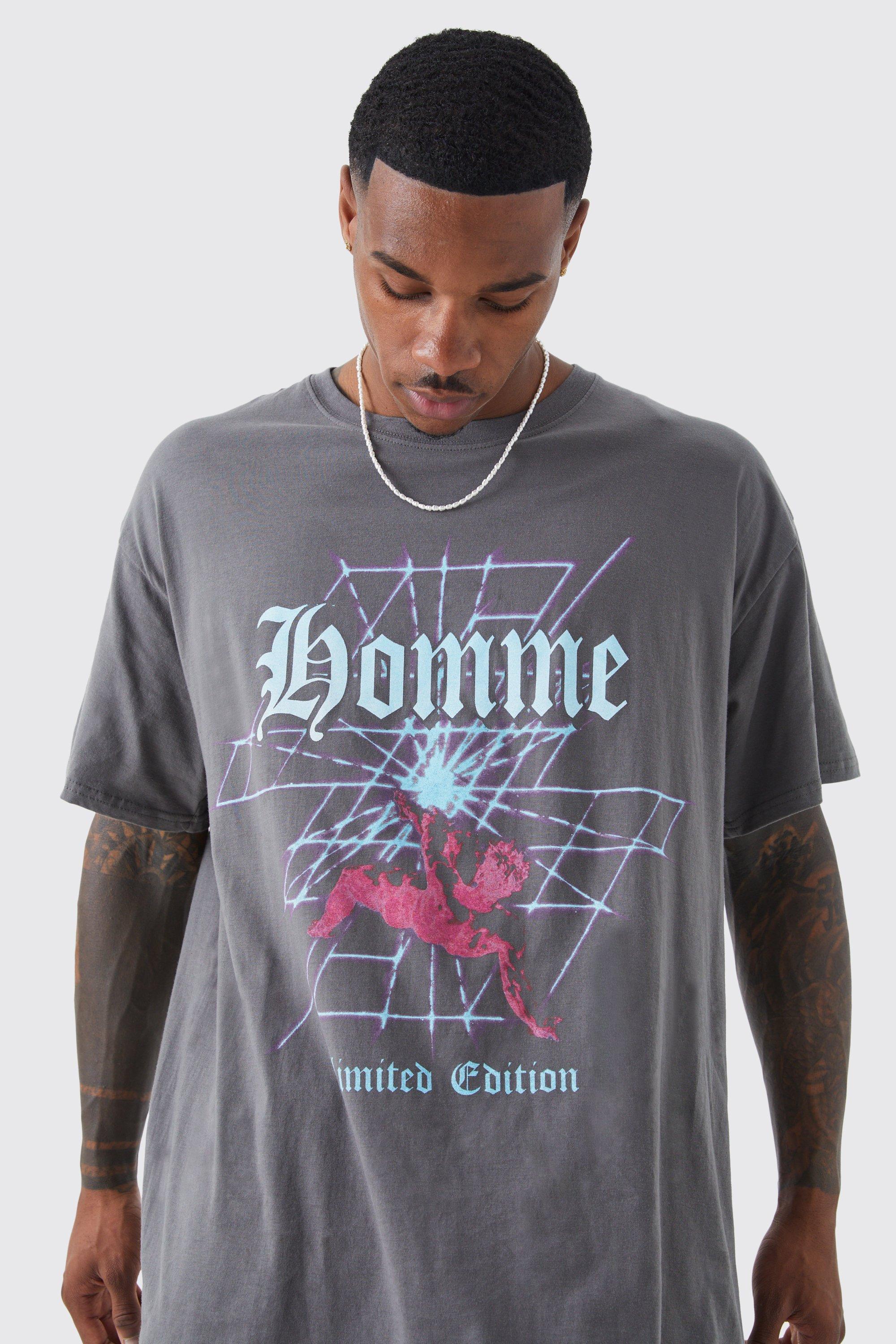 Oversized Homme Graphic T-shirt