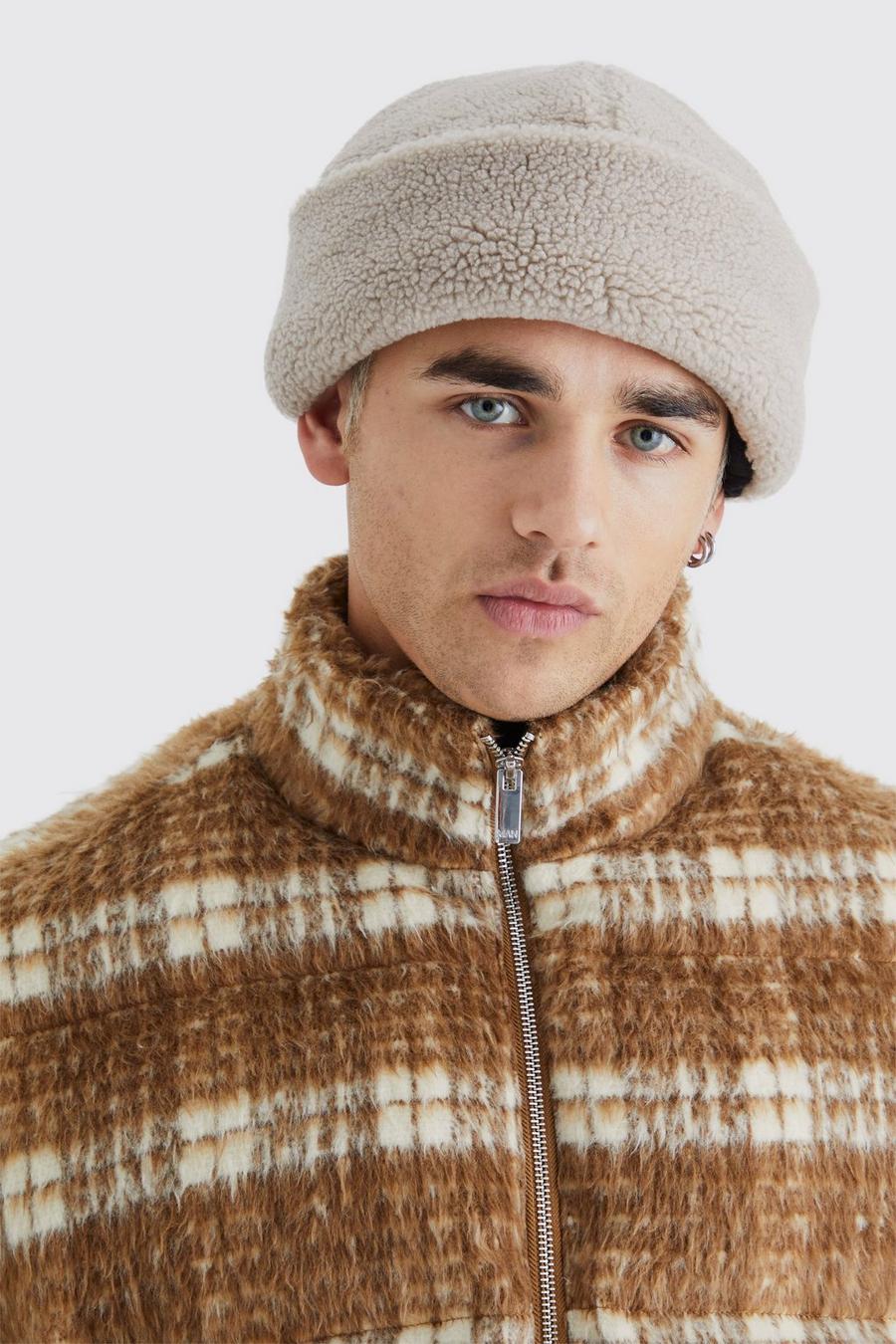 Taupe Fleece Beanie image number 1