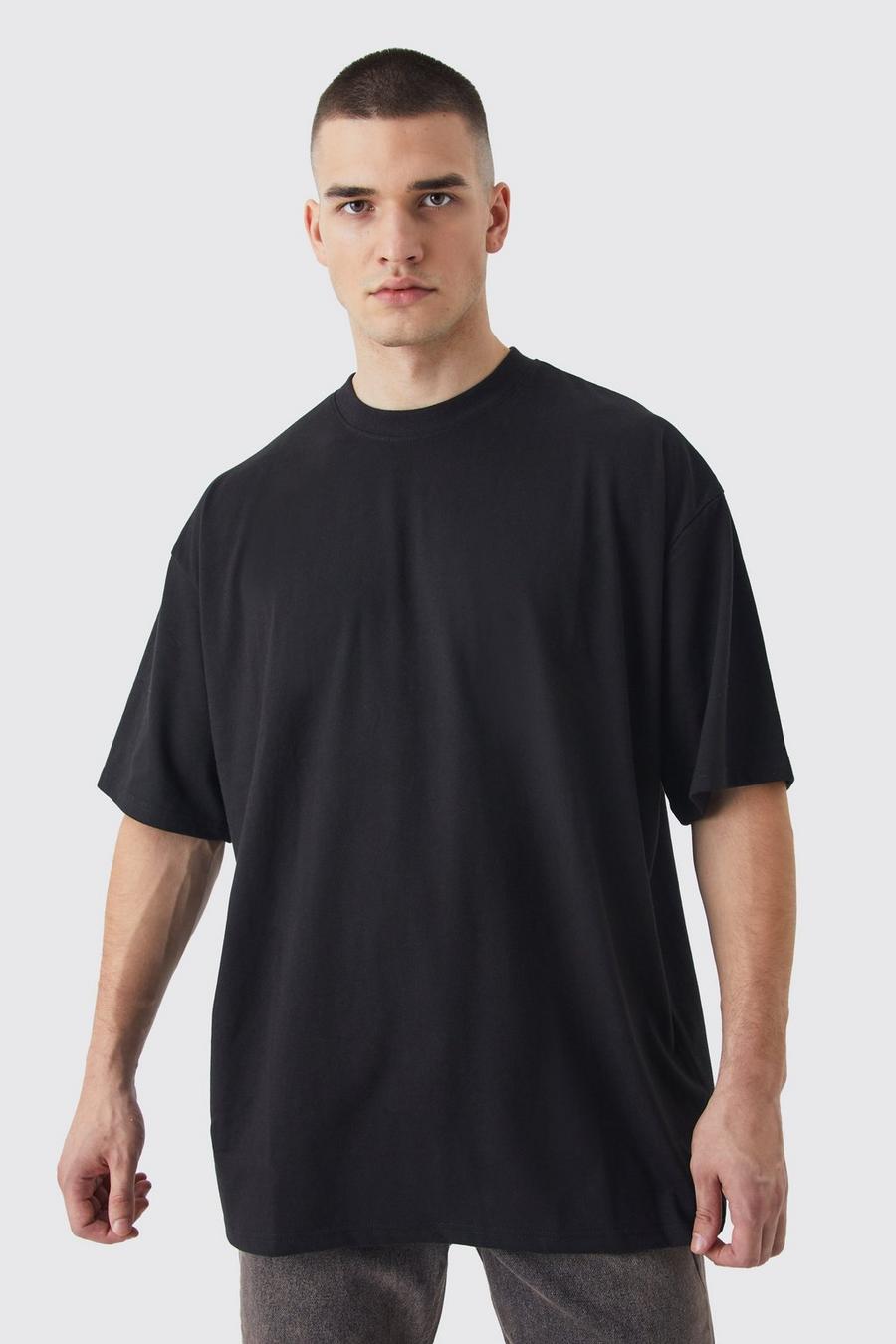 Black svart Tall Oversized T-shirt
