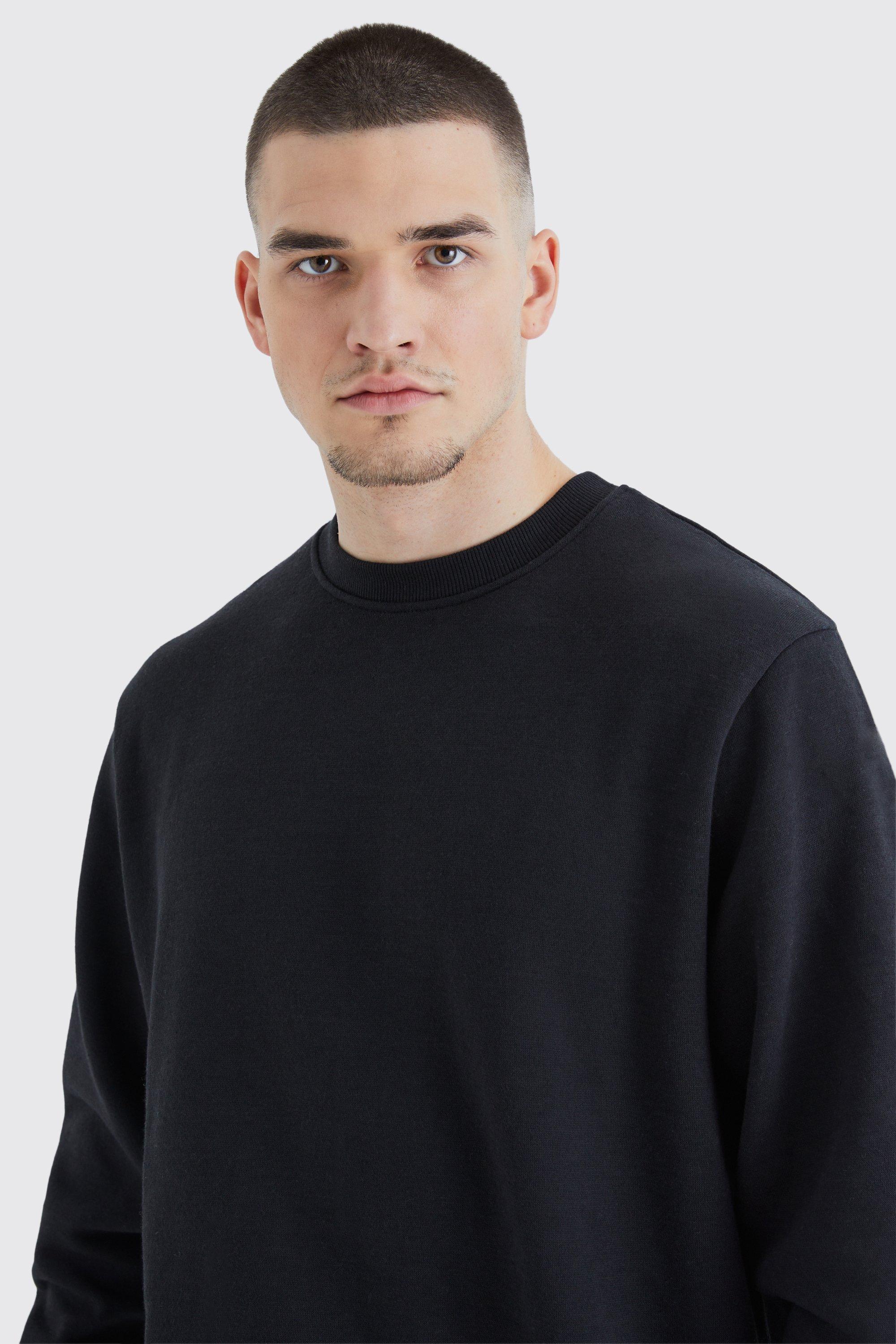 Black shop basic sweatshirt