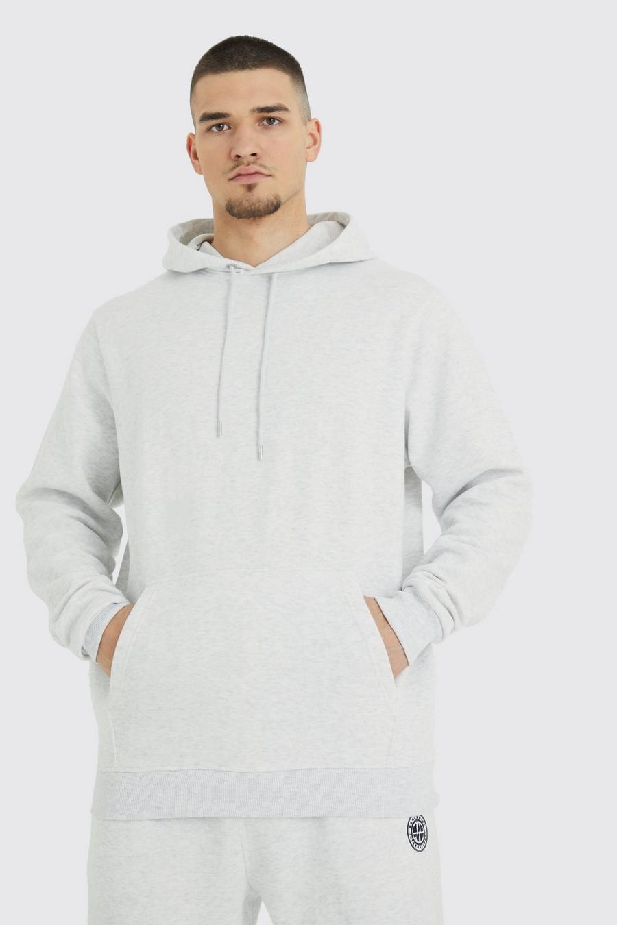 Grey marl Tall Overhead Core Fit Hoodie image number 1