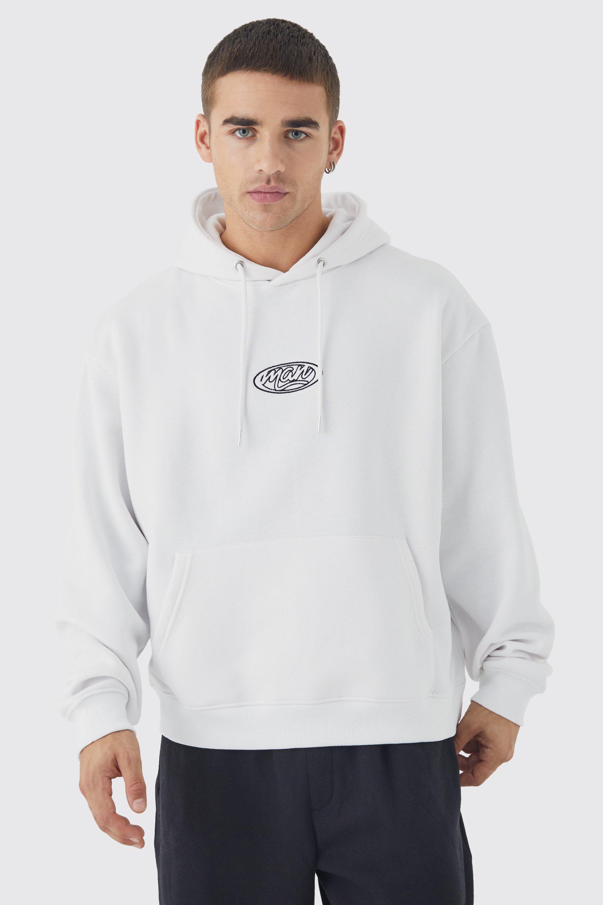 Oversized Boxy Man Basic Hoodie