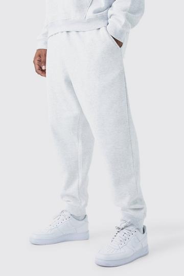 Grey Plus Slim Fit Basic Jogger