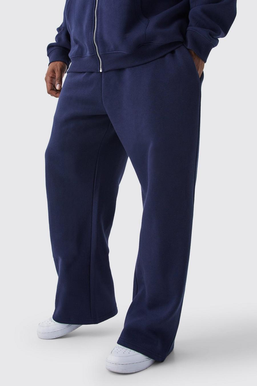 Pantalón deportivo Plus de pernera recta, Navy