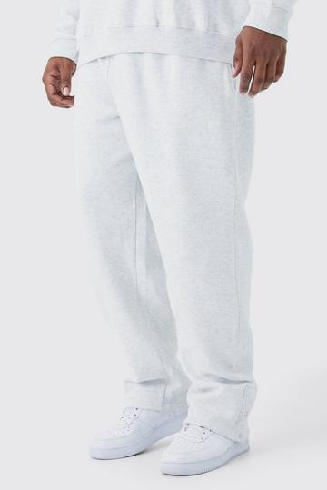 Plus Split Hem Jogger grey marl