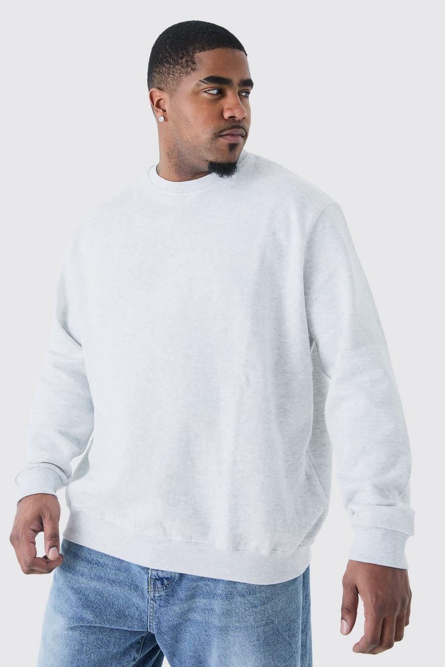 Grey marl Plus Sweatshirt med hög sula image number 1