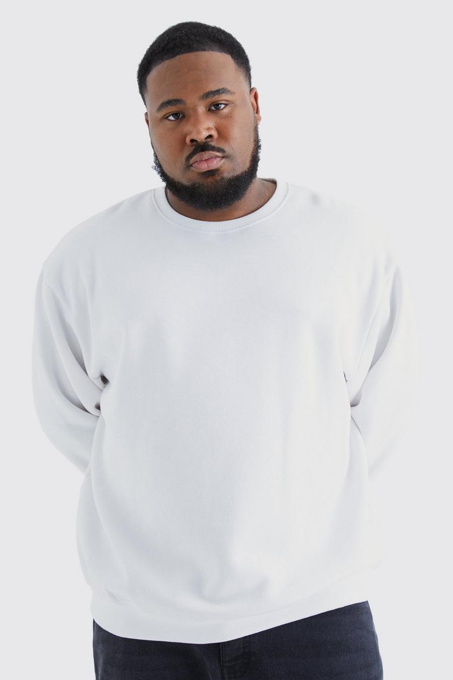 White Plus Oversized Sweatshirt 
