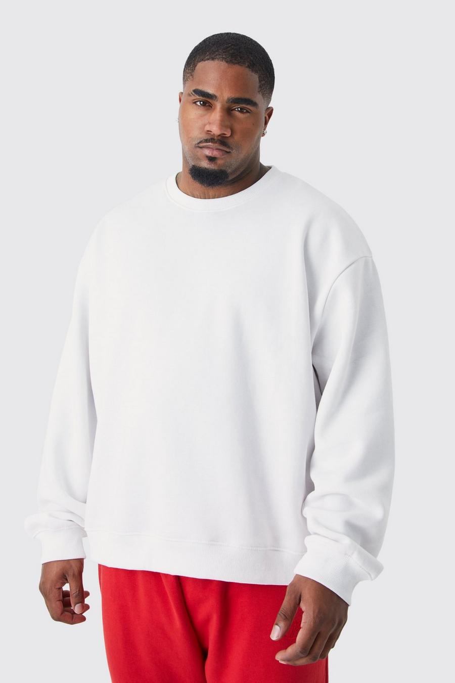 Grande taille - Sweat oversize, White image number 1