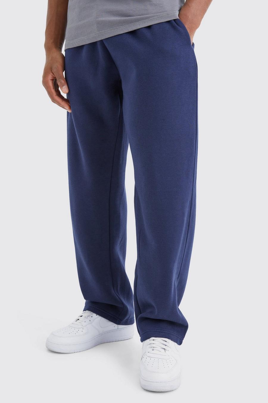 Navy Straight Leg Basic Sweatpant image number 1