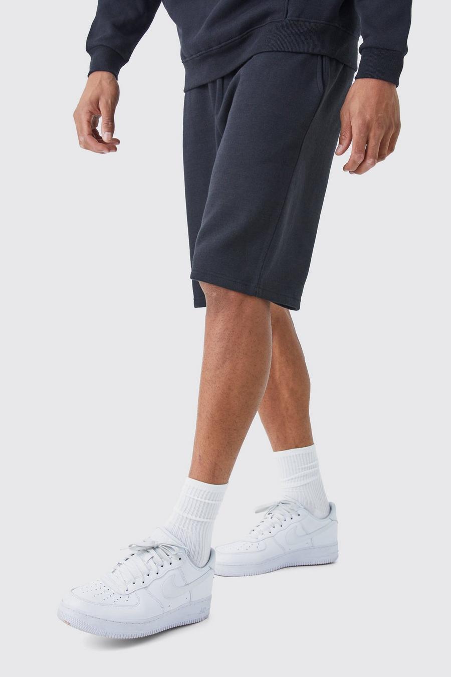 Black Tall Shorts med ledig passform image number 1