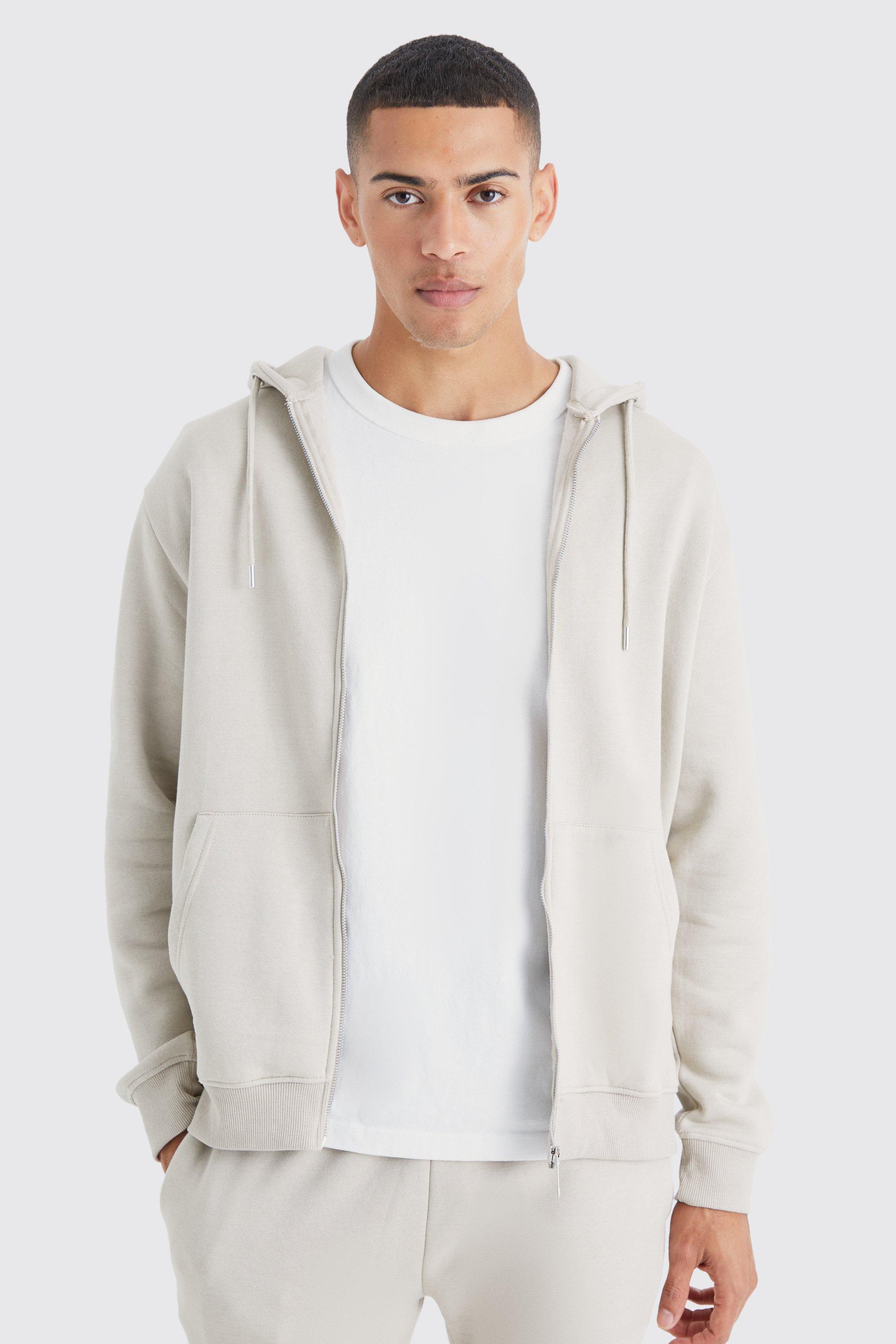 Basic best sale zipper hoodie