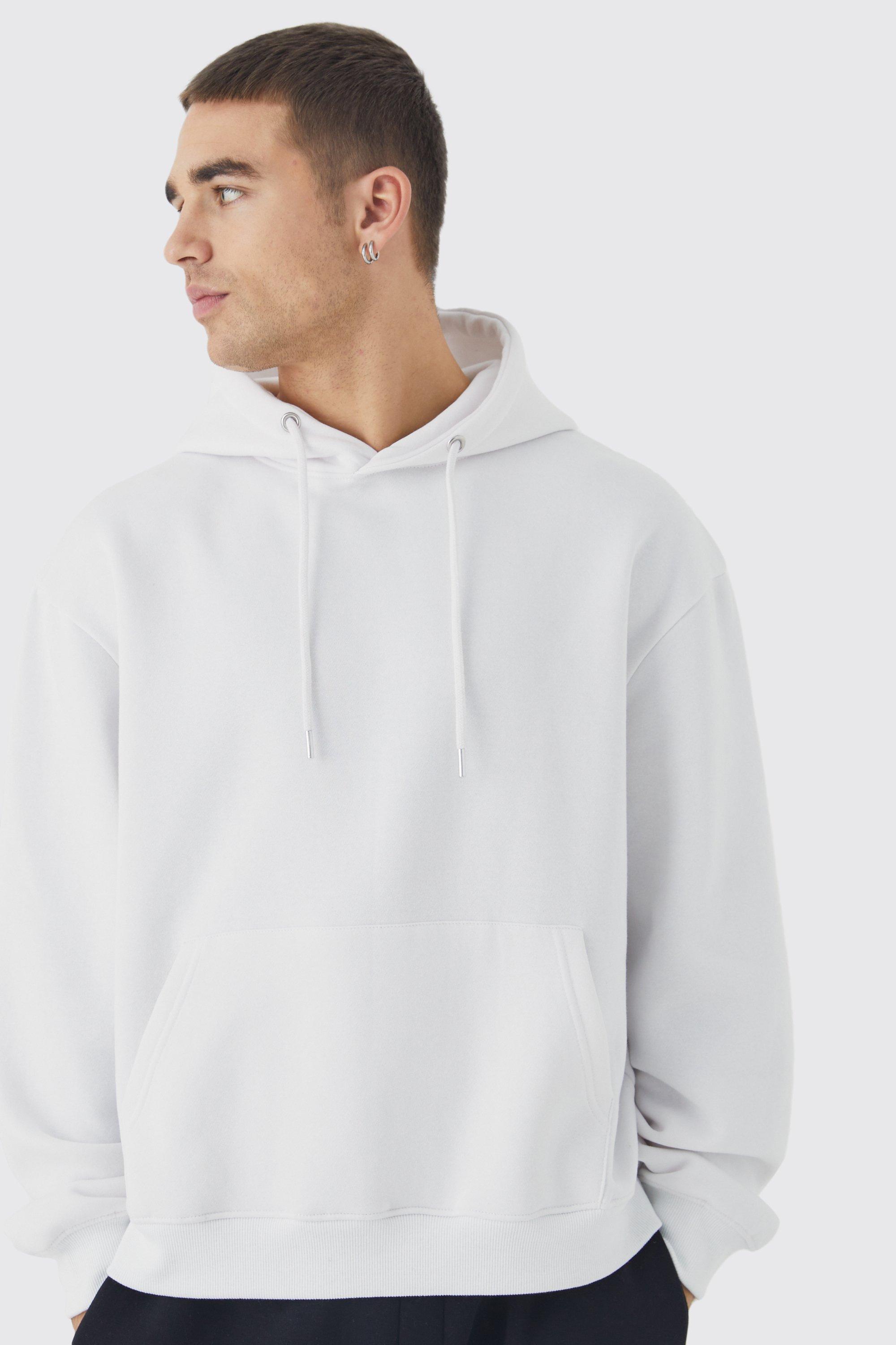 Sudadera basica blanca hombre hot sale