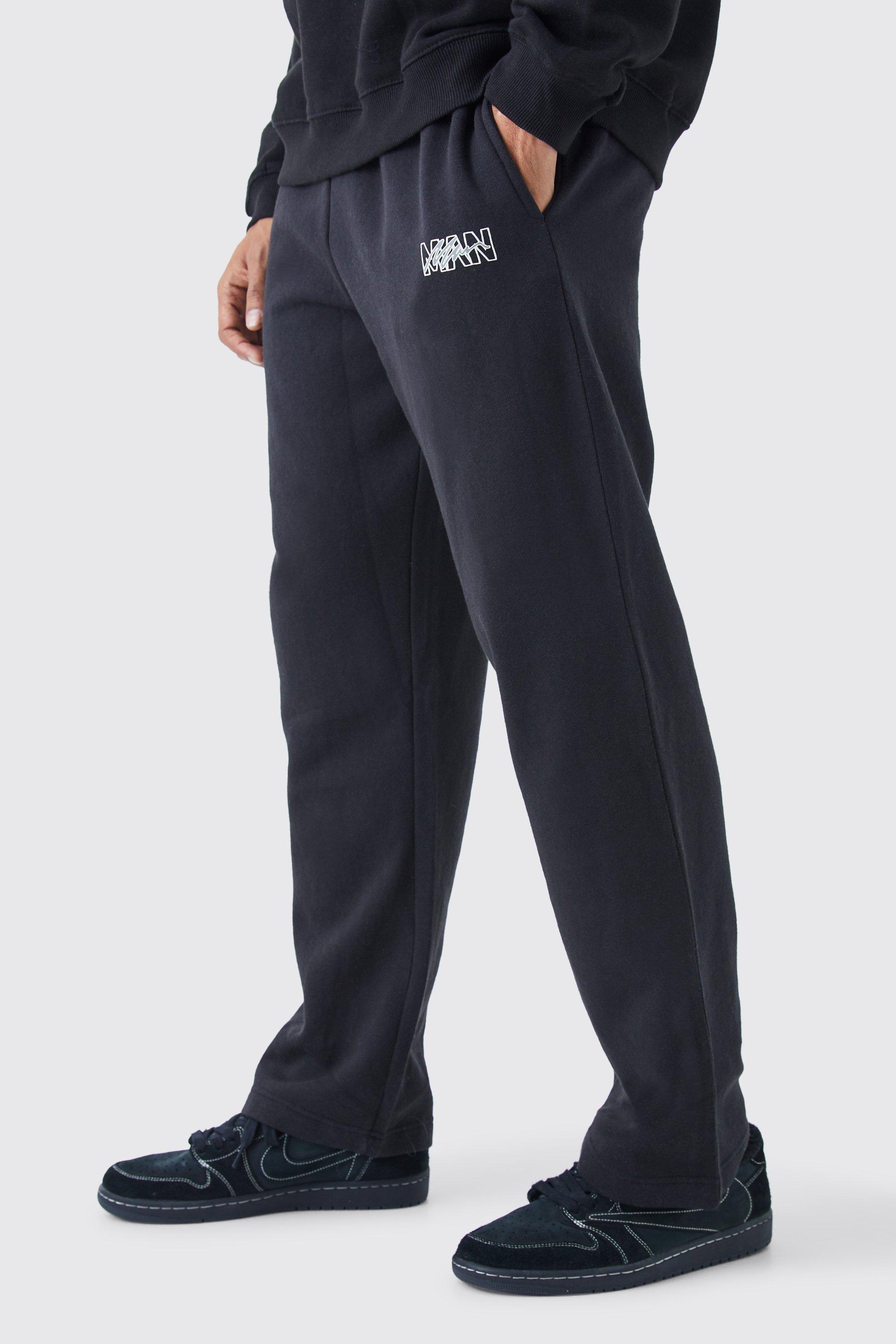 Mens straight shop leg joggers