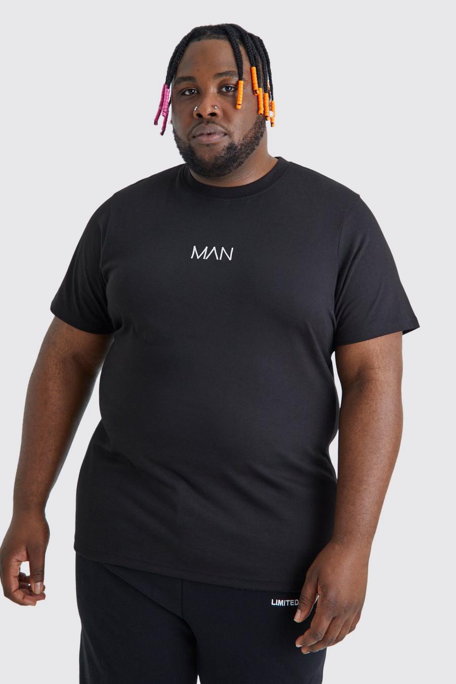 Plus Slim-Fit Original Man T-Shirt, Black