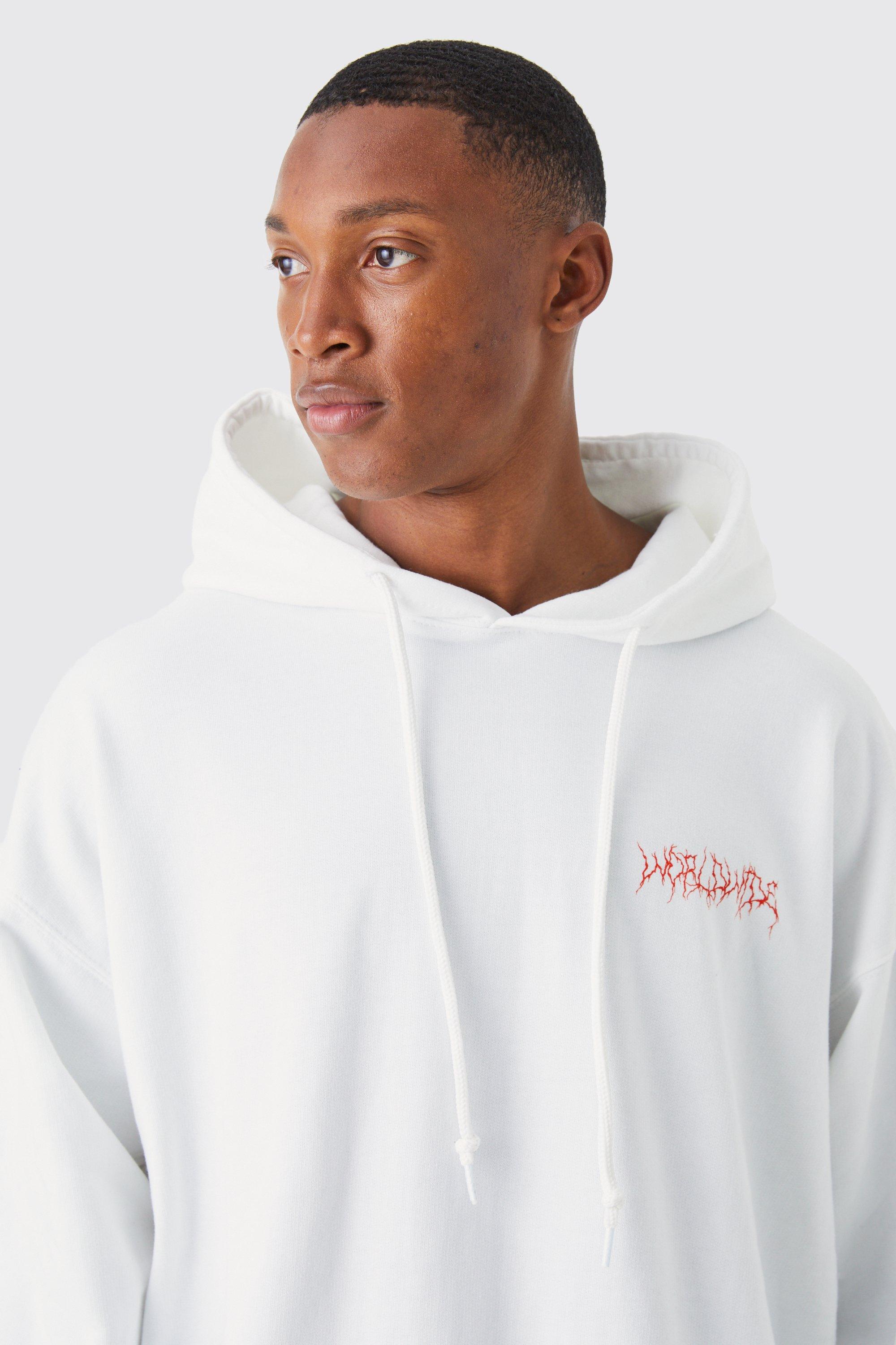 Boohoo discount white hoodie