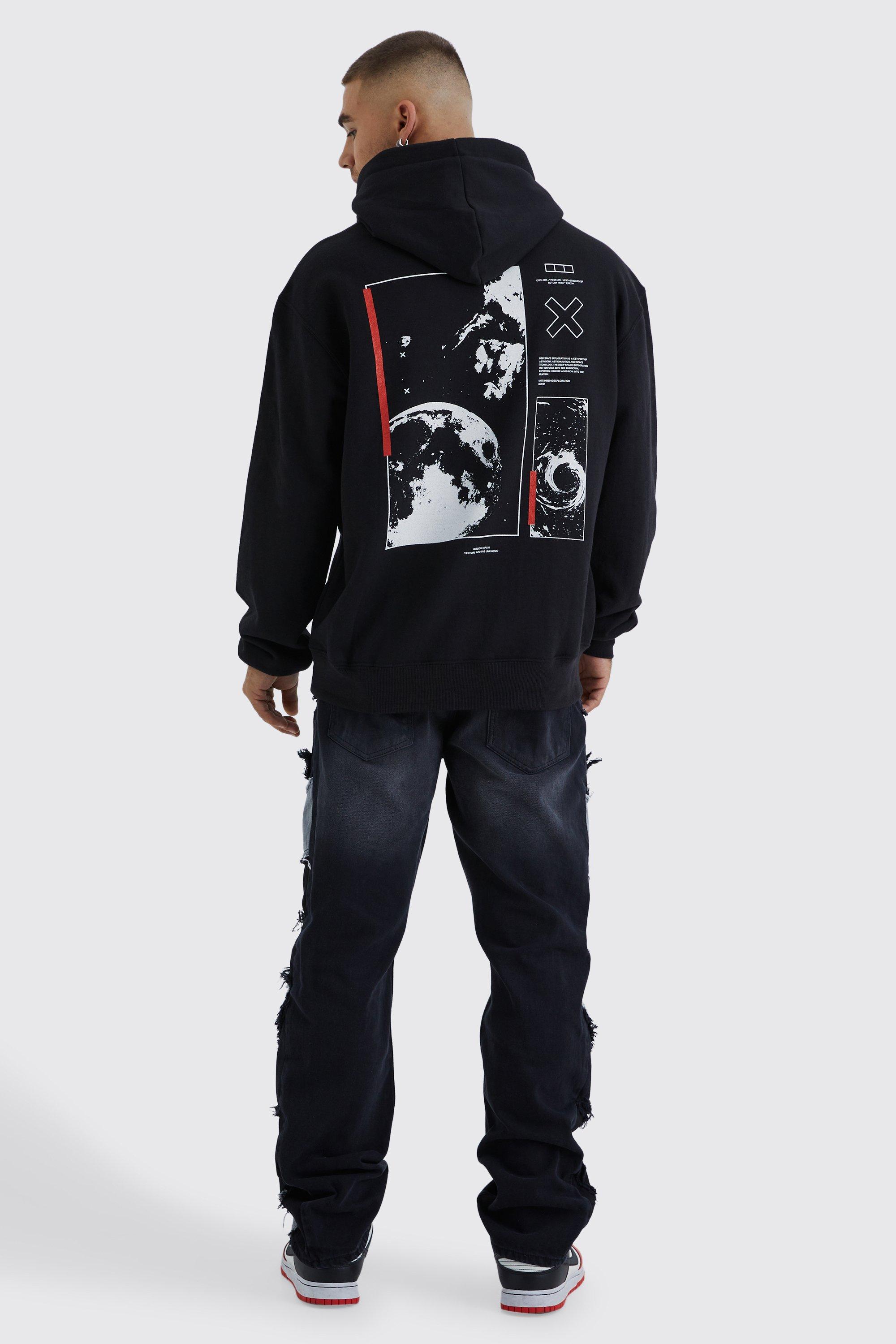 Space cheap print hoodie