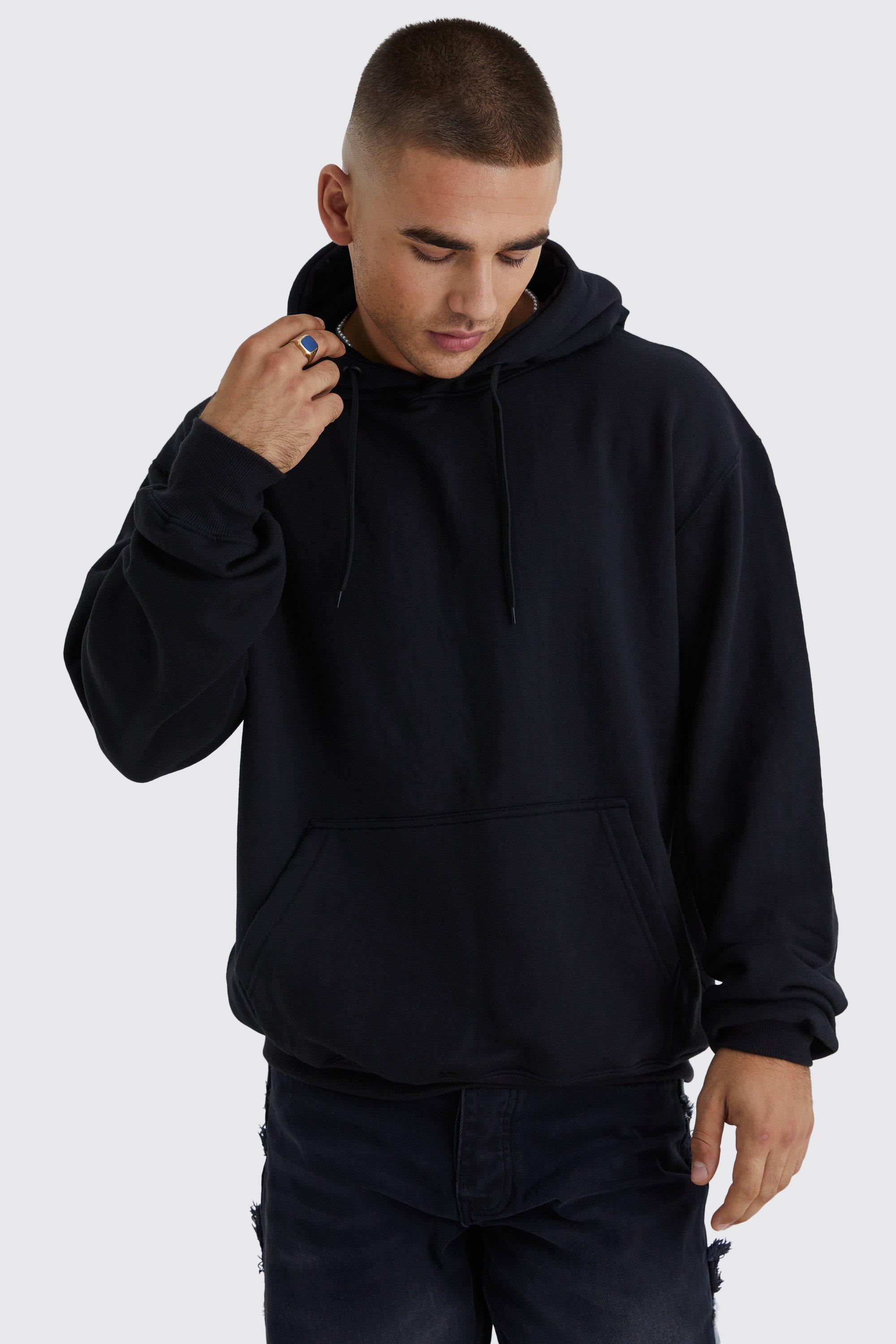 Men's Oversized Space Back Print Hoodie