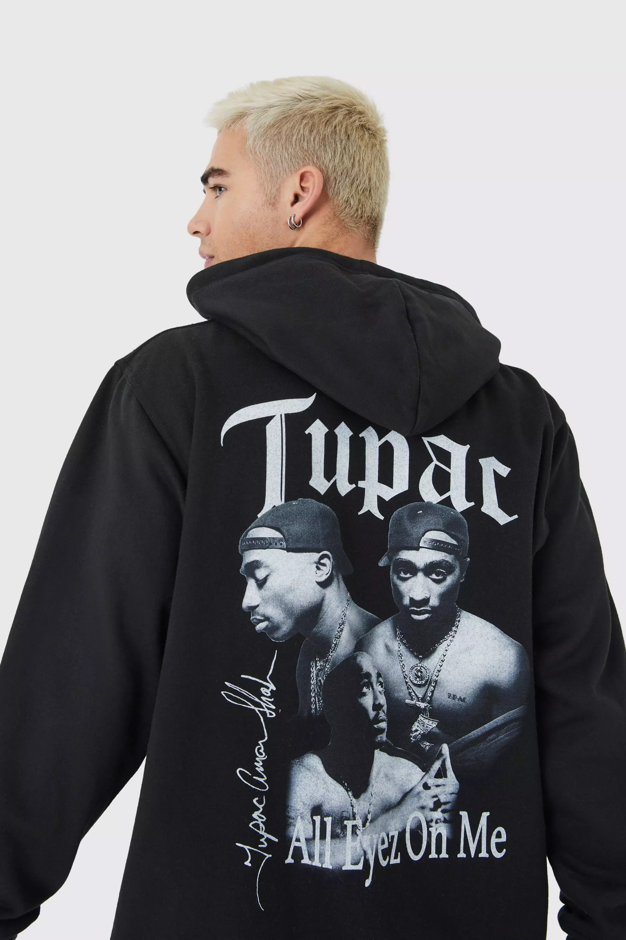 【boohoo】2PAC ライセンス オーバーサイズ パーカー Boohoo ME