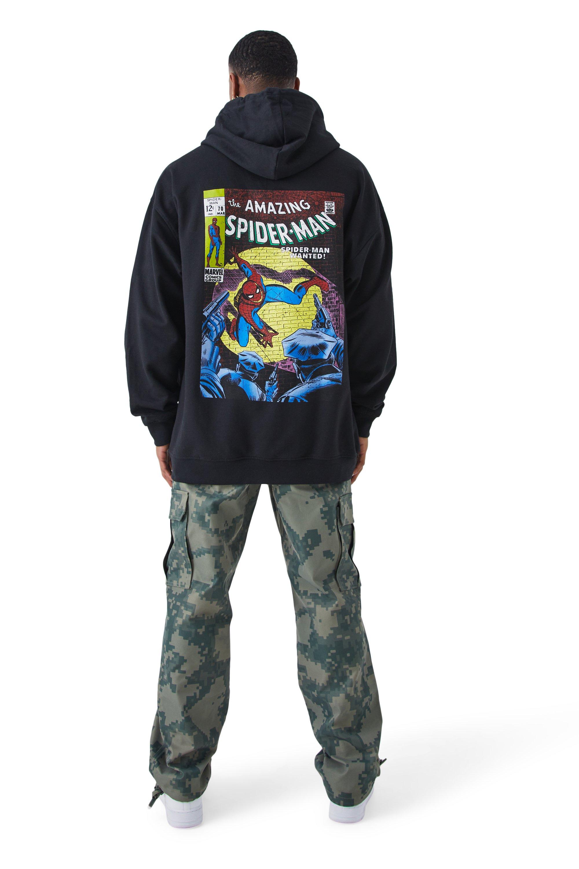 Oversized Spiderman License Hoodie
