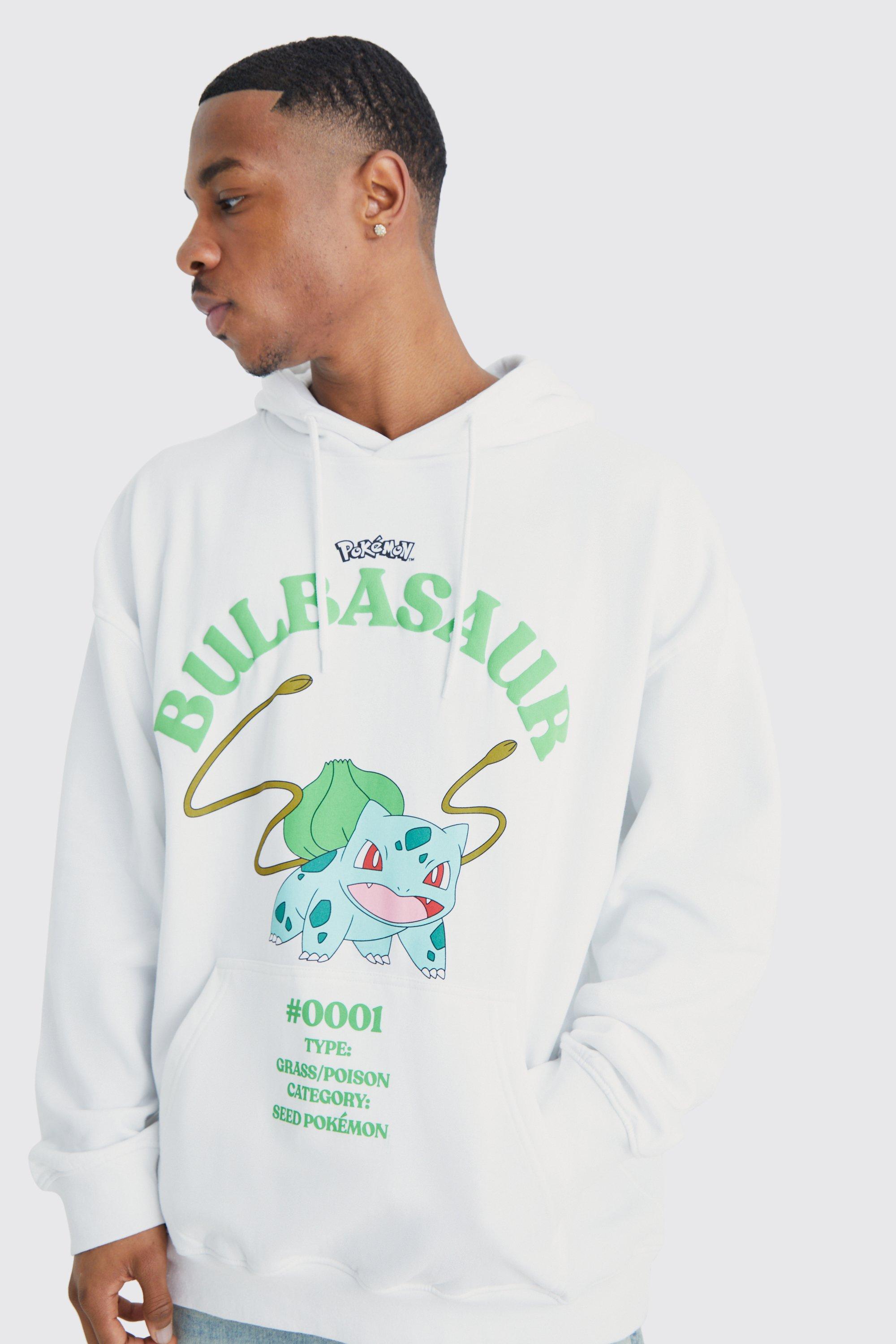 Sudadera oversize con capucha y estampado de Pokemon Bulbasaur