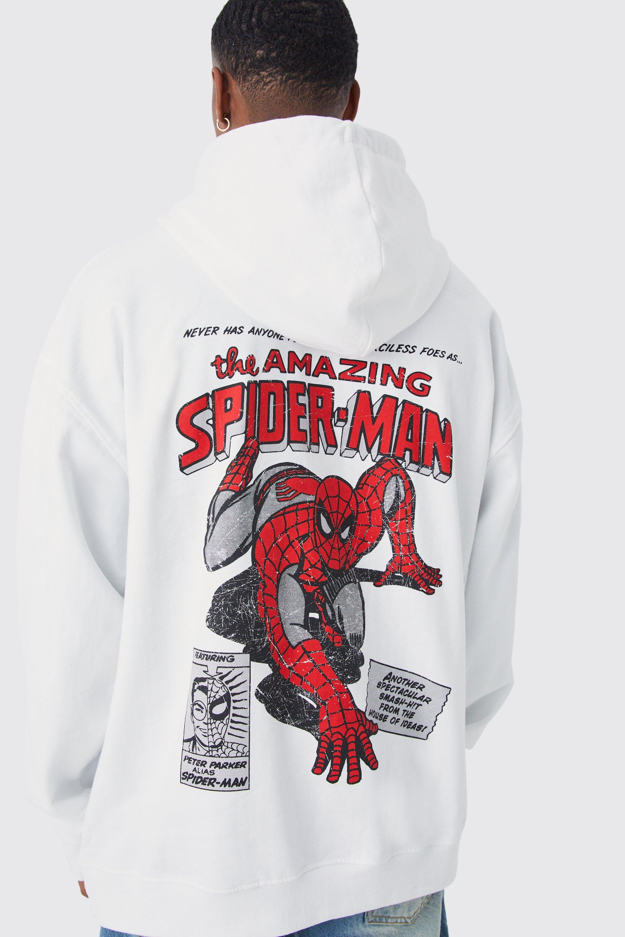 Oversize Hoodie mit lizenziertem Spiderman Print