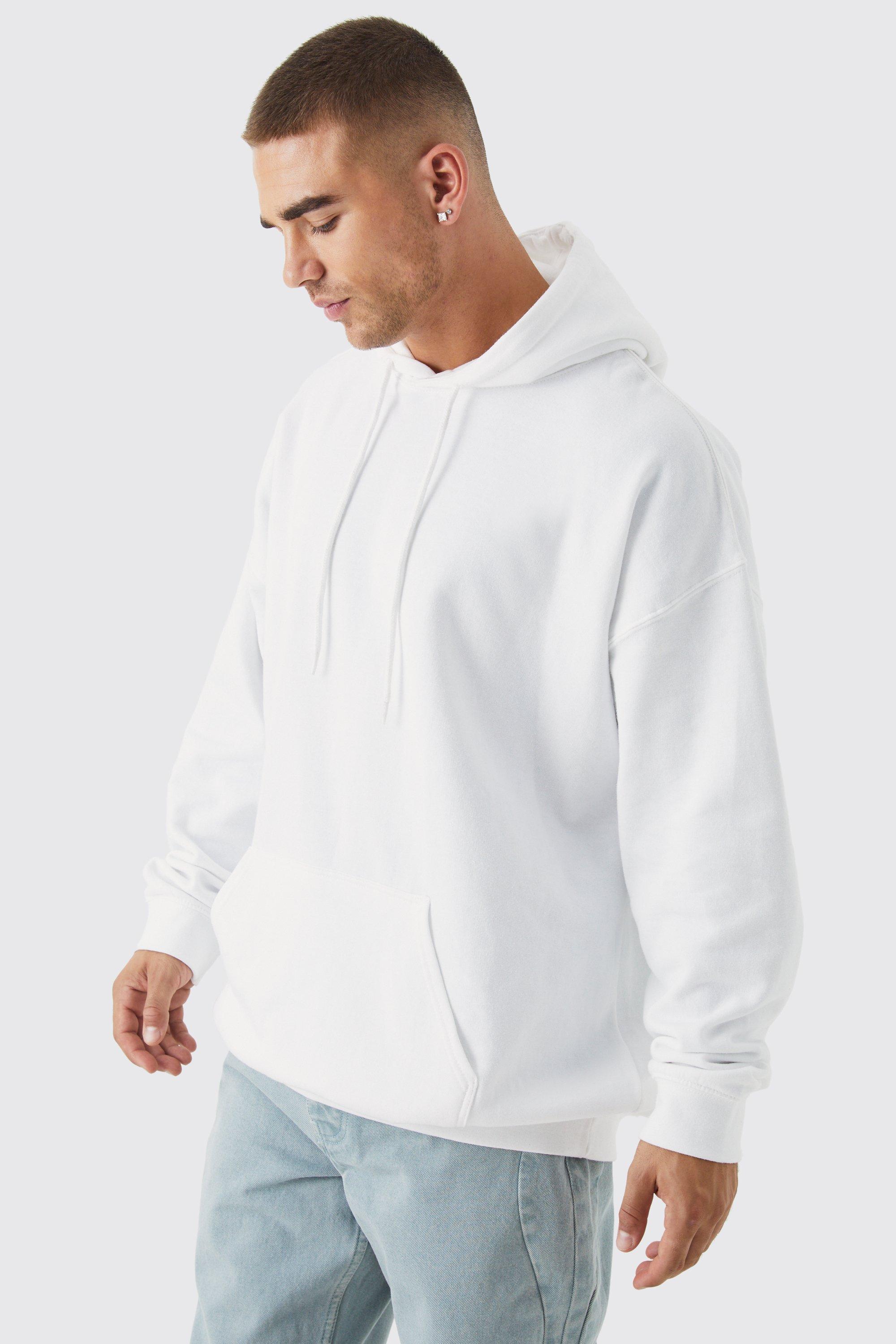 Oversized Extended Neck Graphic Hoodie boohoo