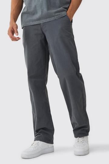 Charcoal Grey Relaxed Chino Trouser