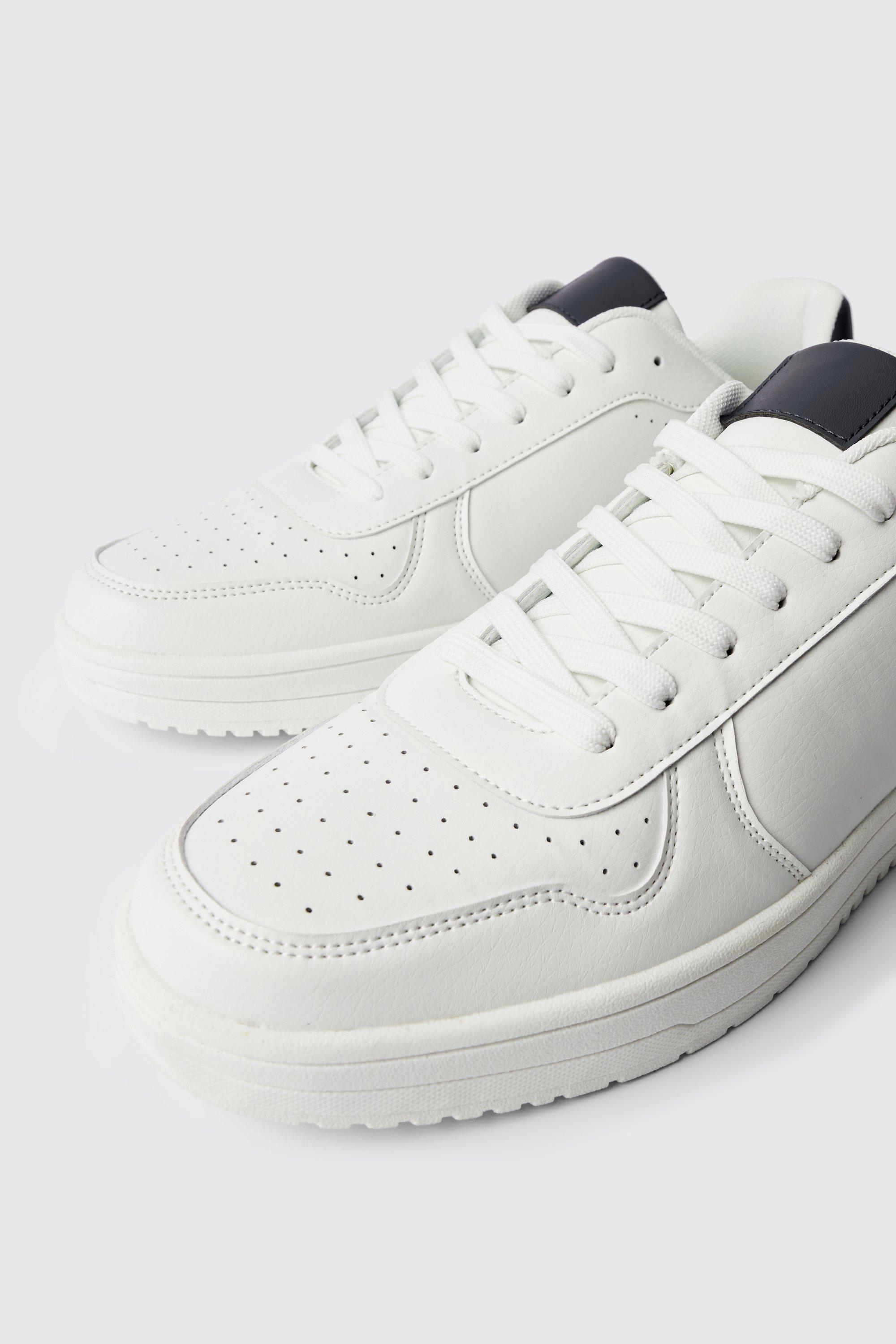 Boohoo hot sale white trainers