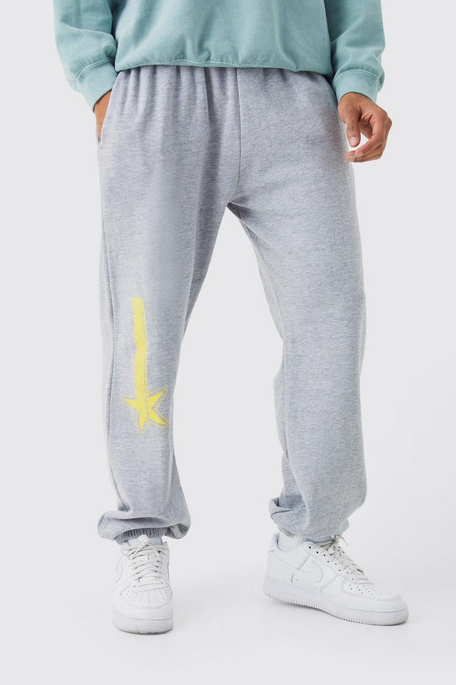 Charcoal gris Oversized Star Worldwide Jogger