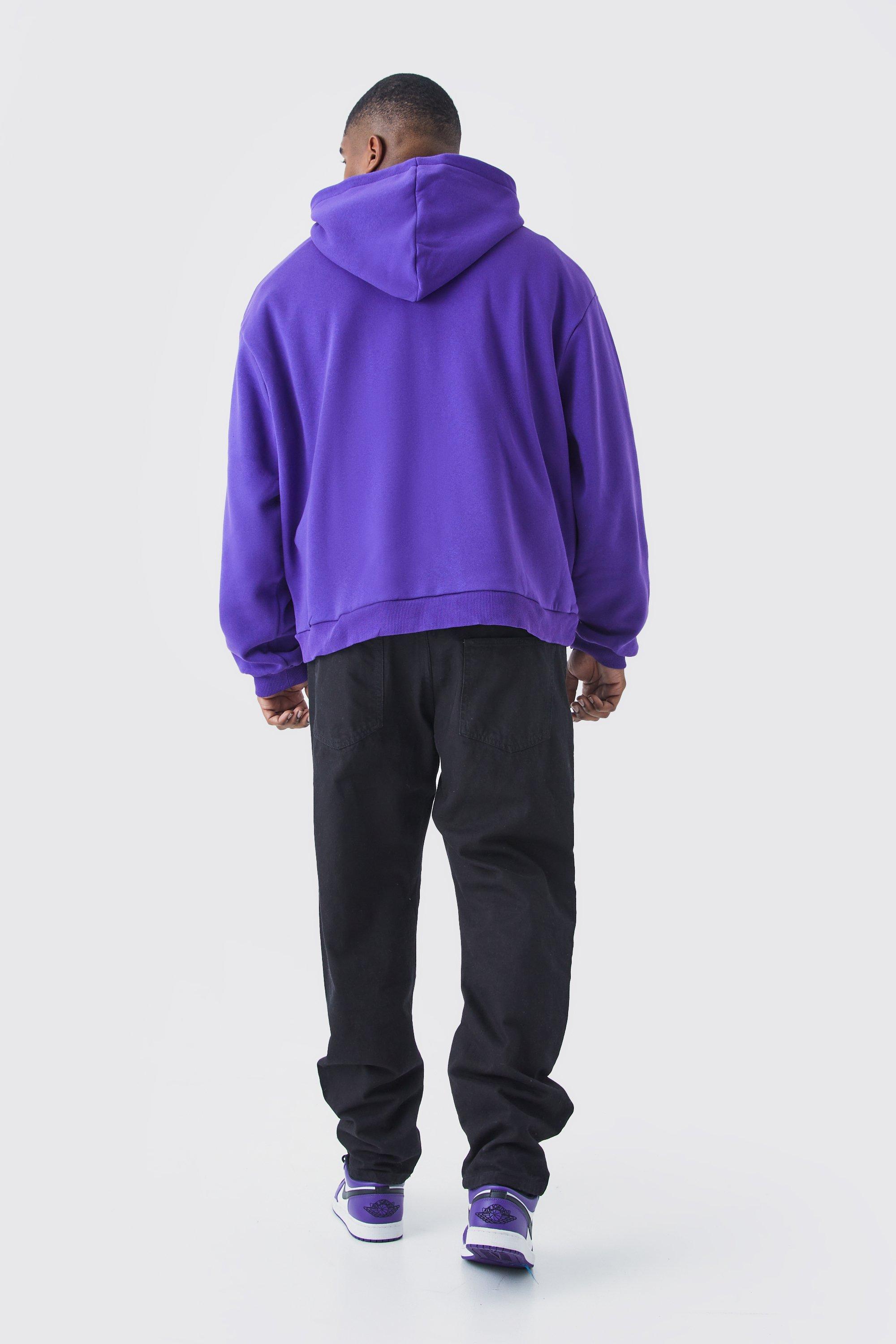 Oversized best sale purple hoodie