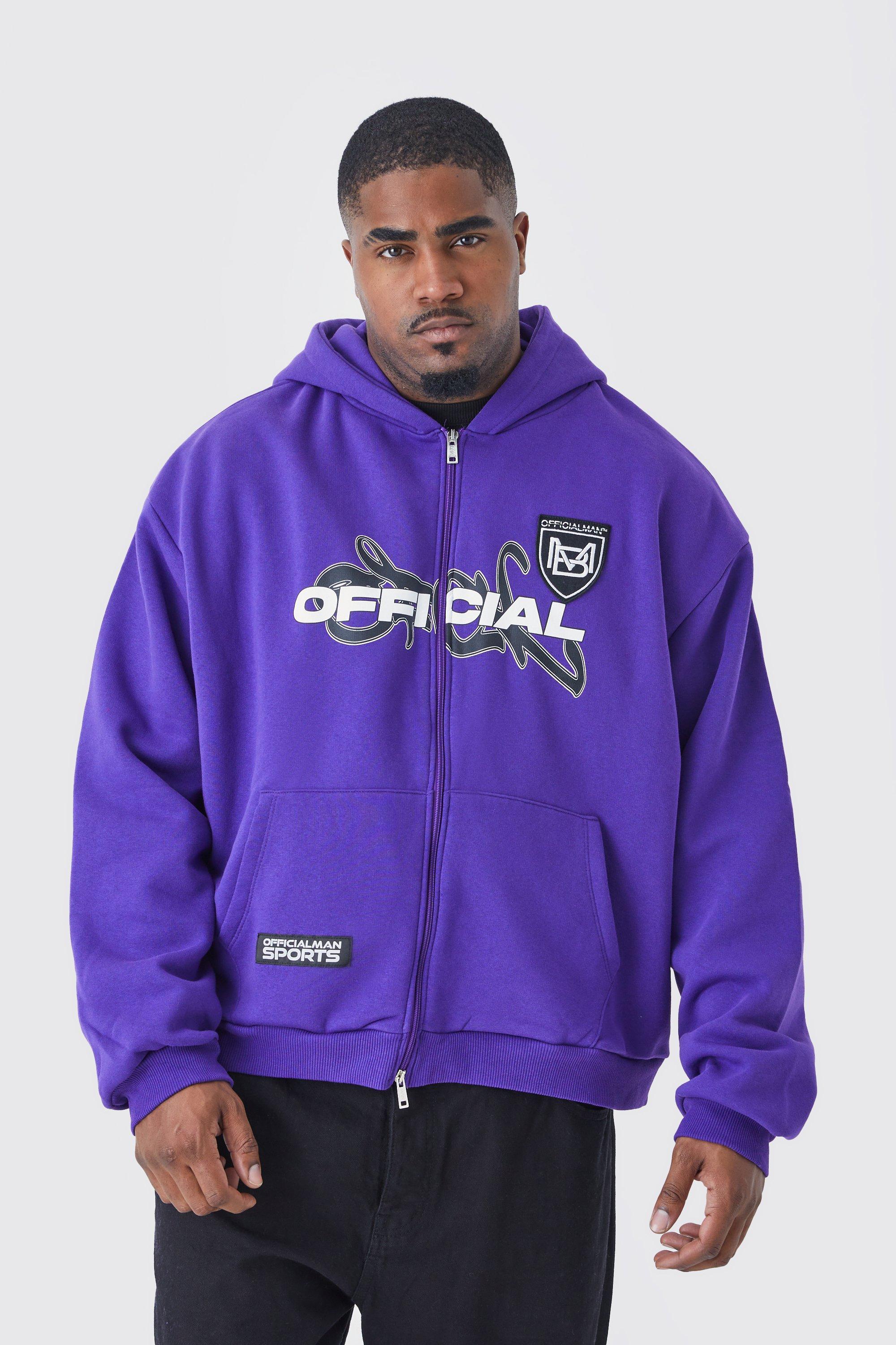 Purple hoodie sale