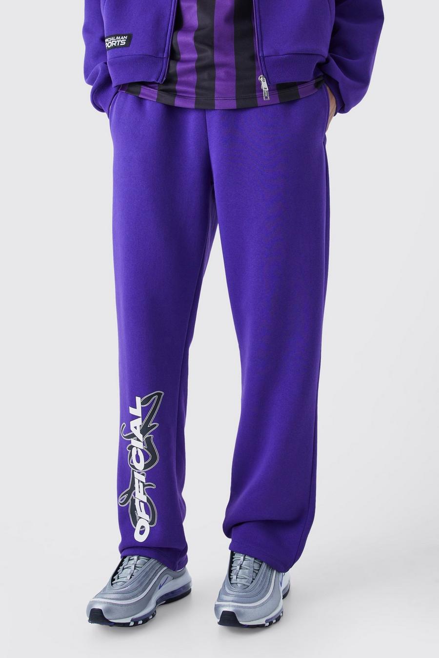 Lockere Official Jogginghose, Purple violet
