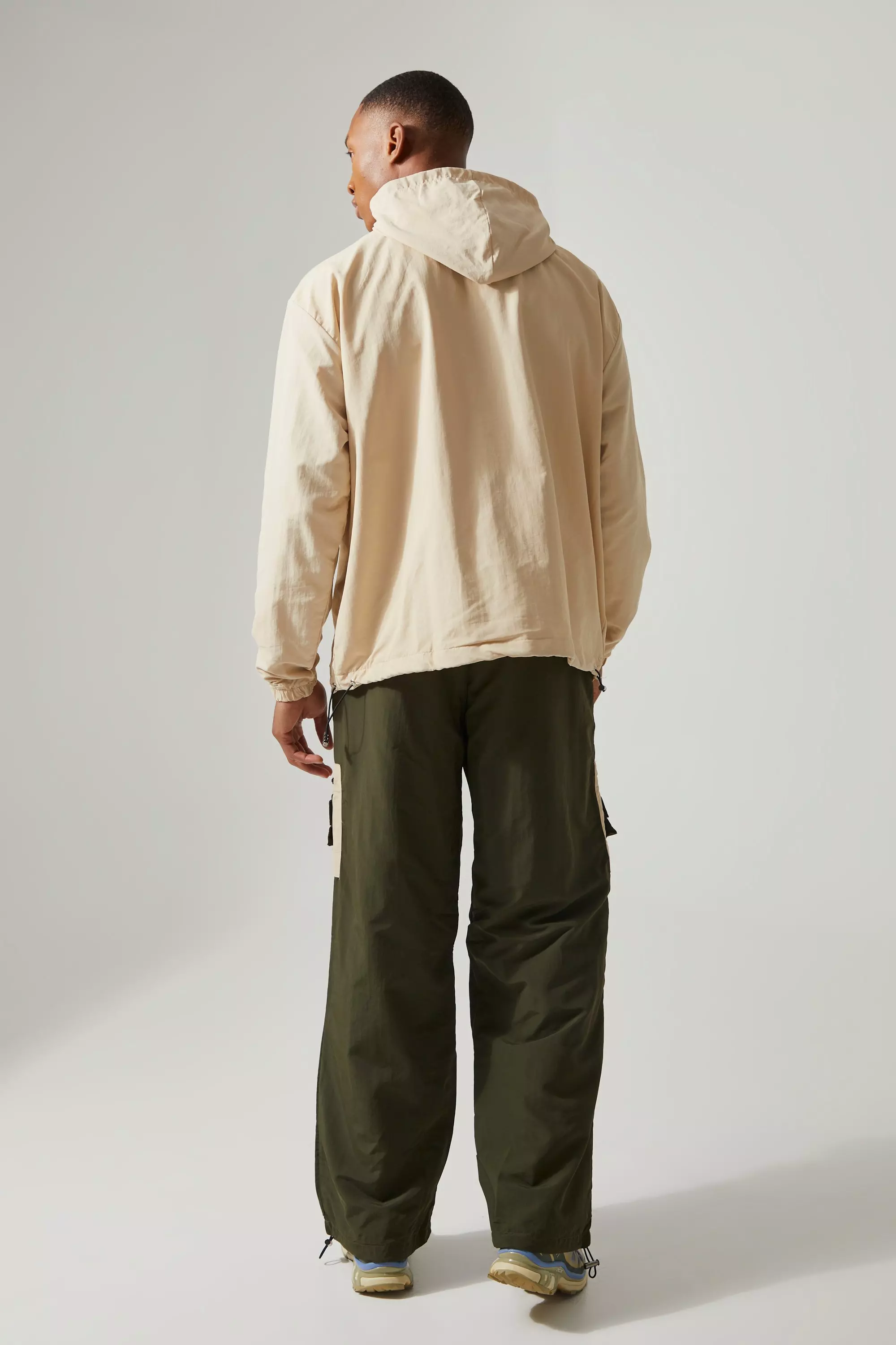 Stone Active Oversized Matte Nylon Cagoule Jacket alternative image