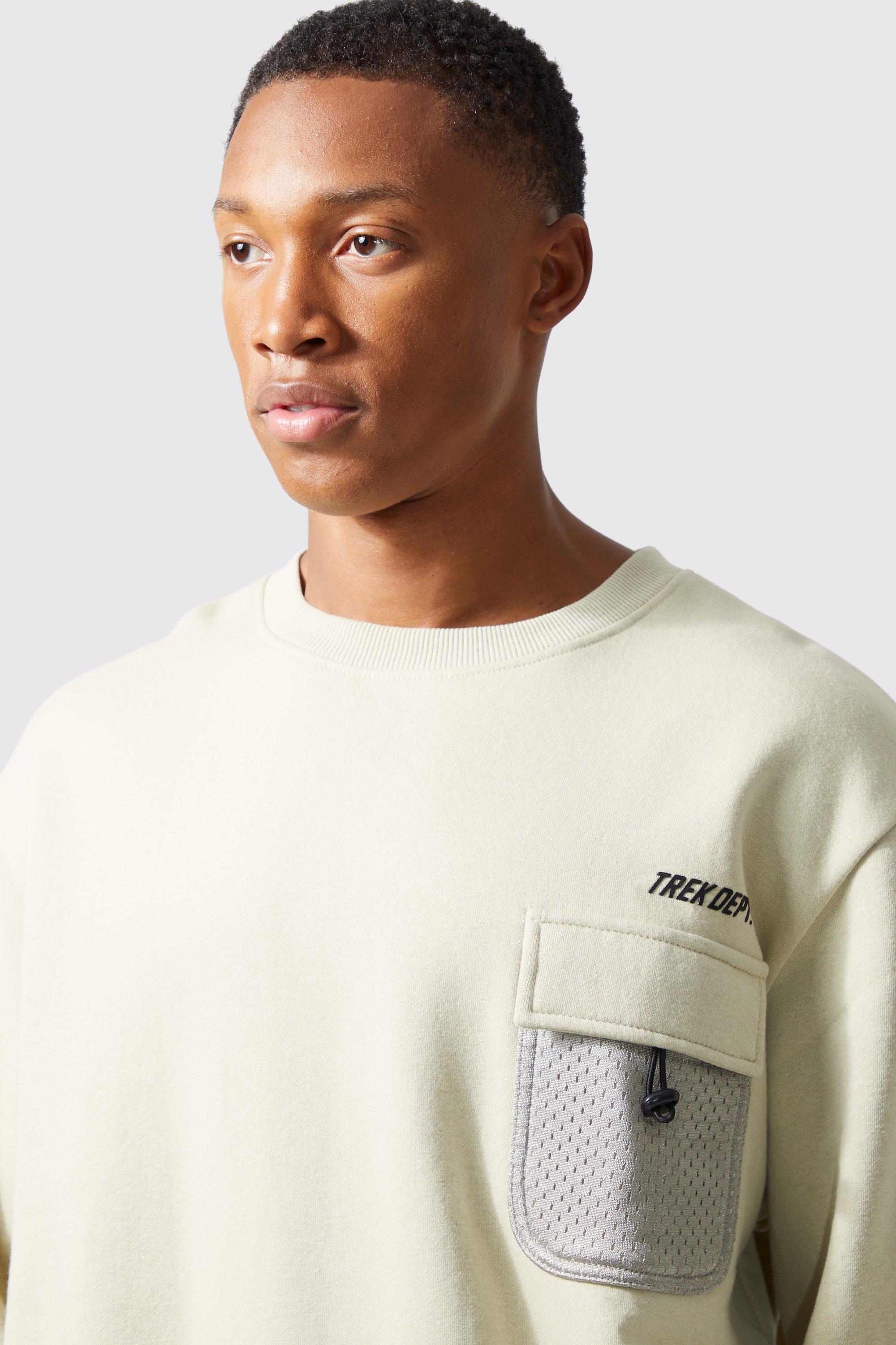 Long Sleeve Baggy Pocket Tee - Stone