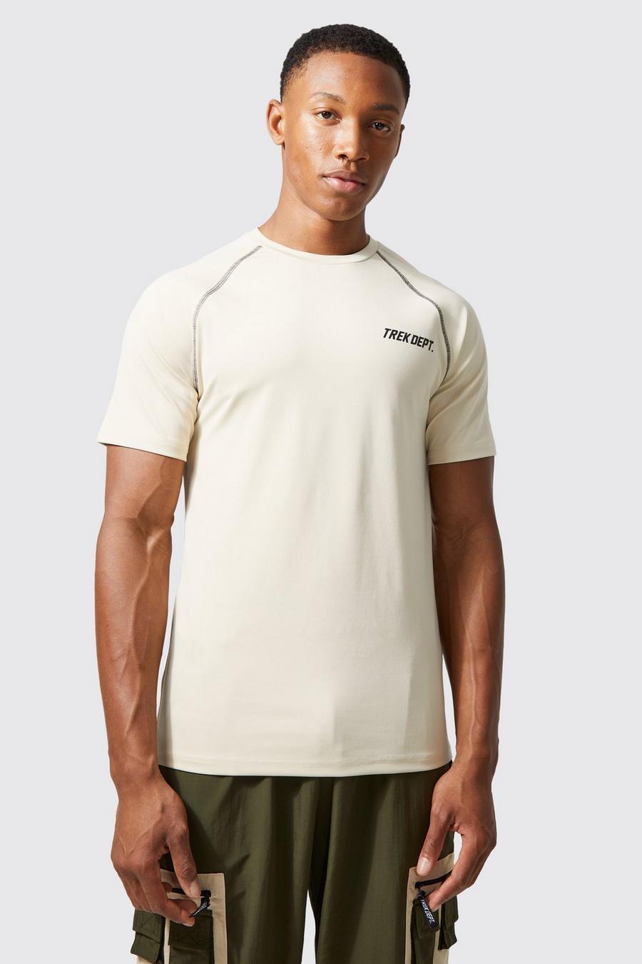 Stone Active Muscle Performance Topstitch T-shirt image number 1