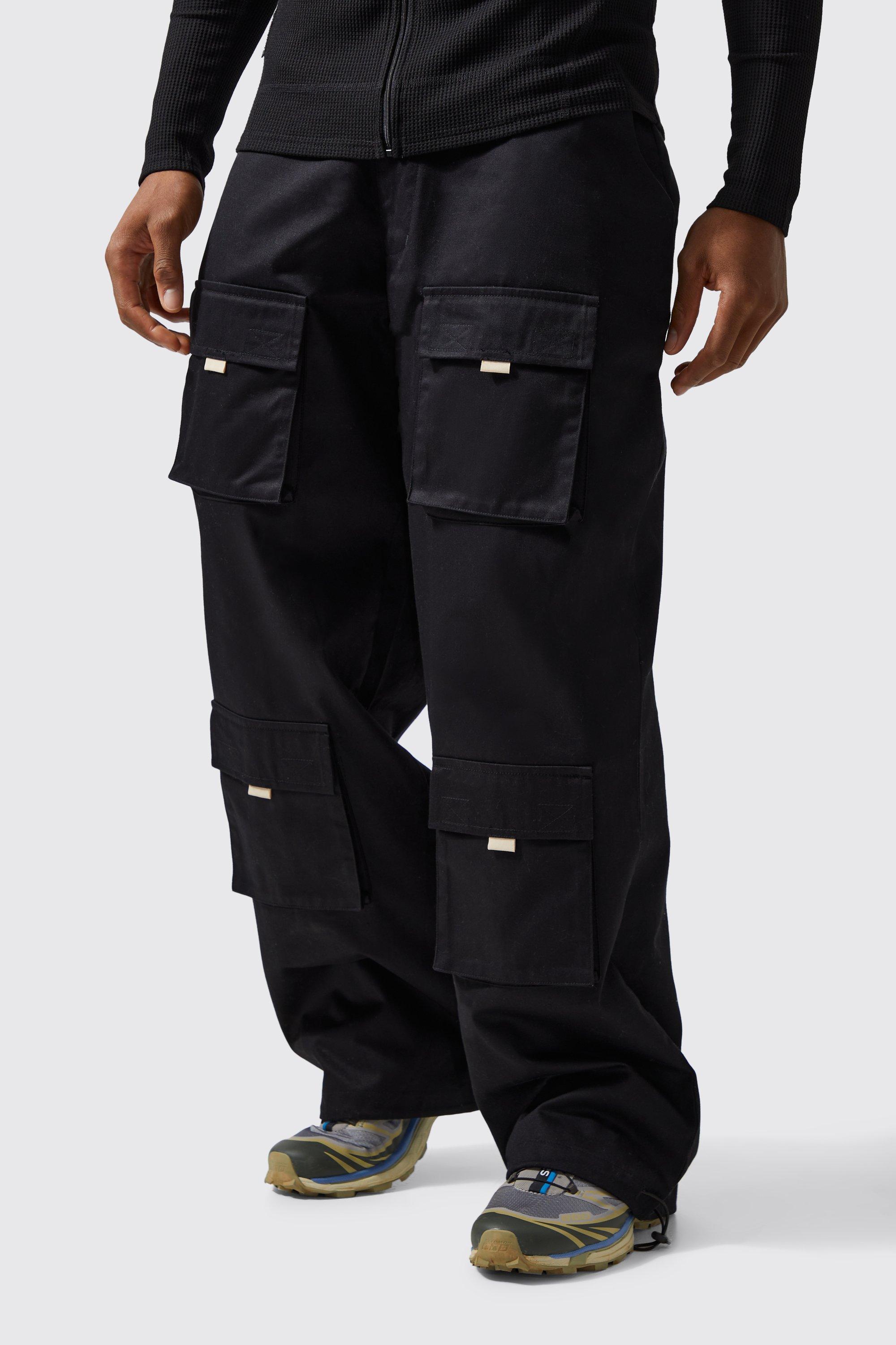 Men's wide leg outlet cargo pants