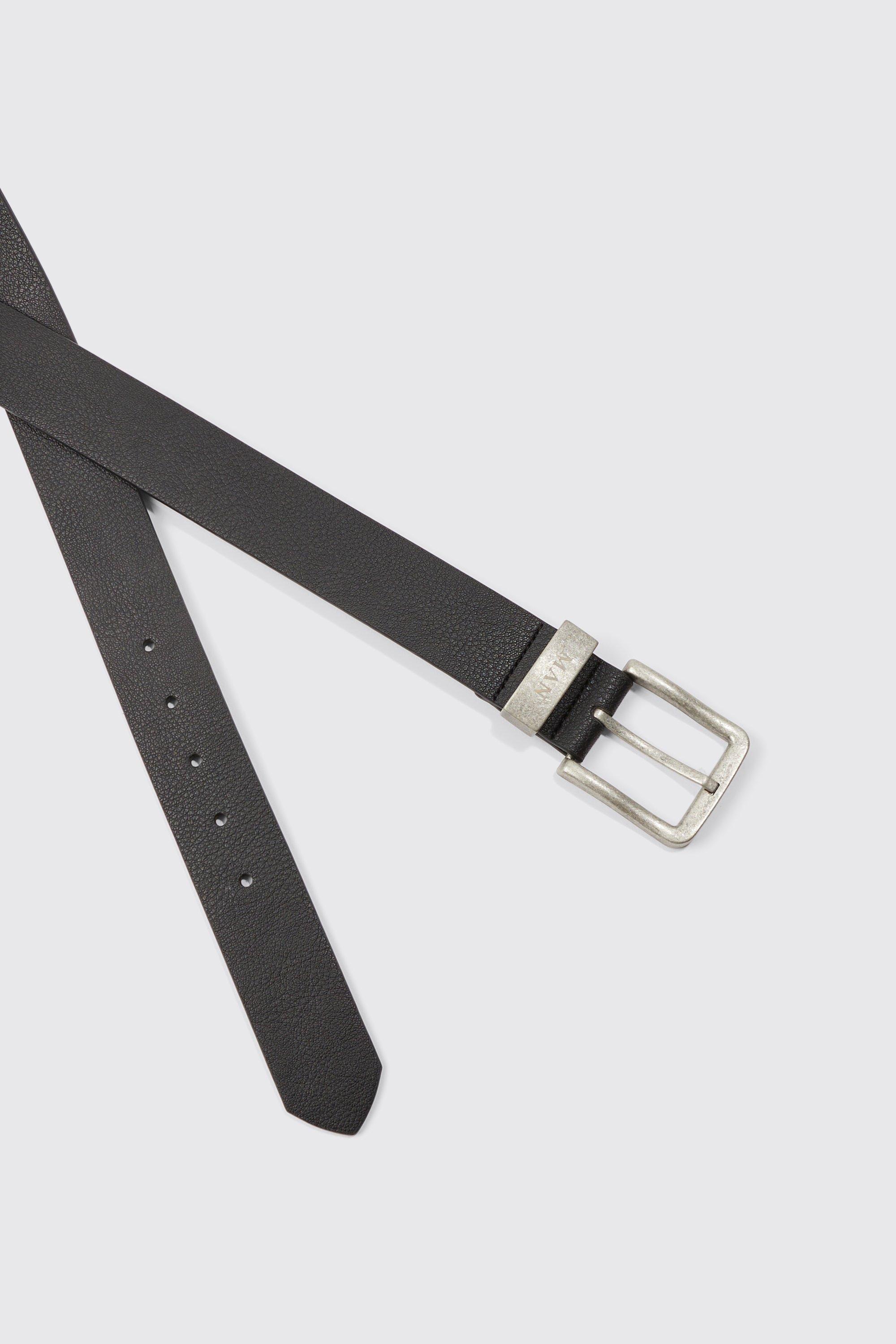 Zara - Leather Belt - Black - Men