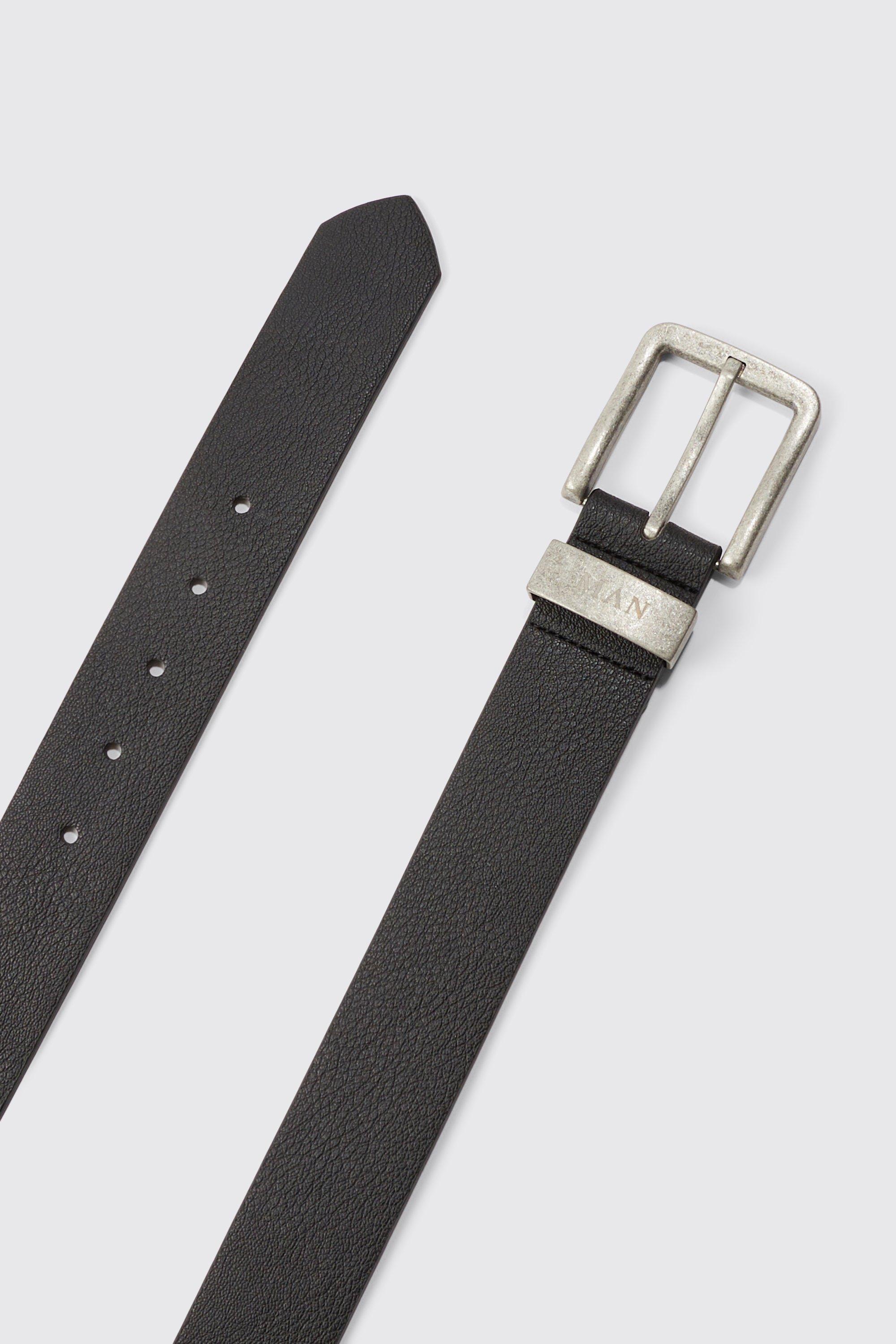 Zara - Leather Belt - Black - Men