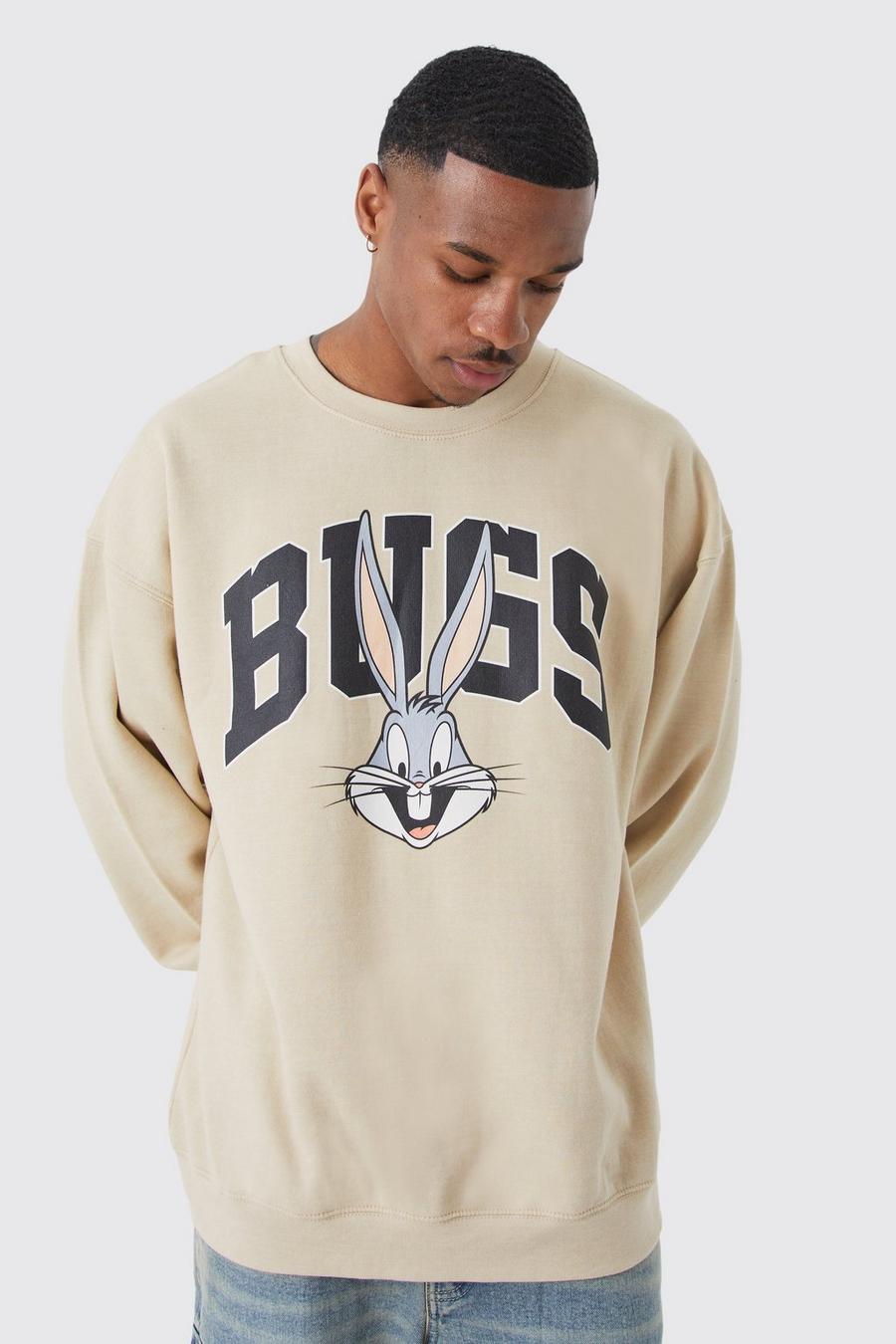 Sand beige Oversized Bugs Bunny License Sweatshirt