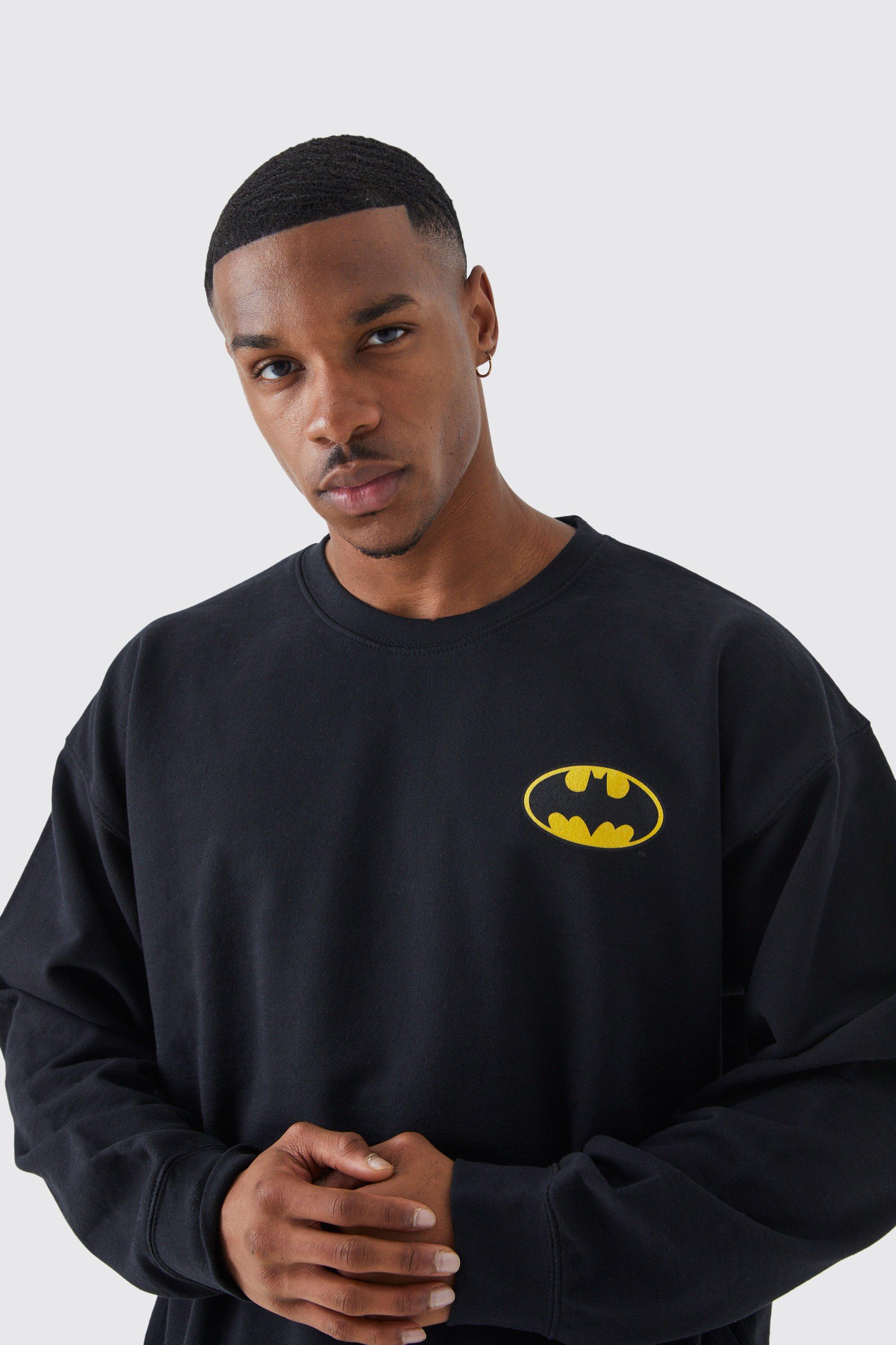 Boohoo Oversized Batman License T-shirt in Black