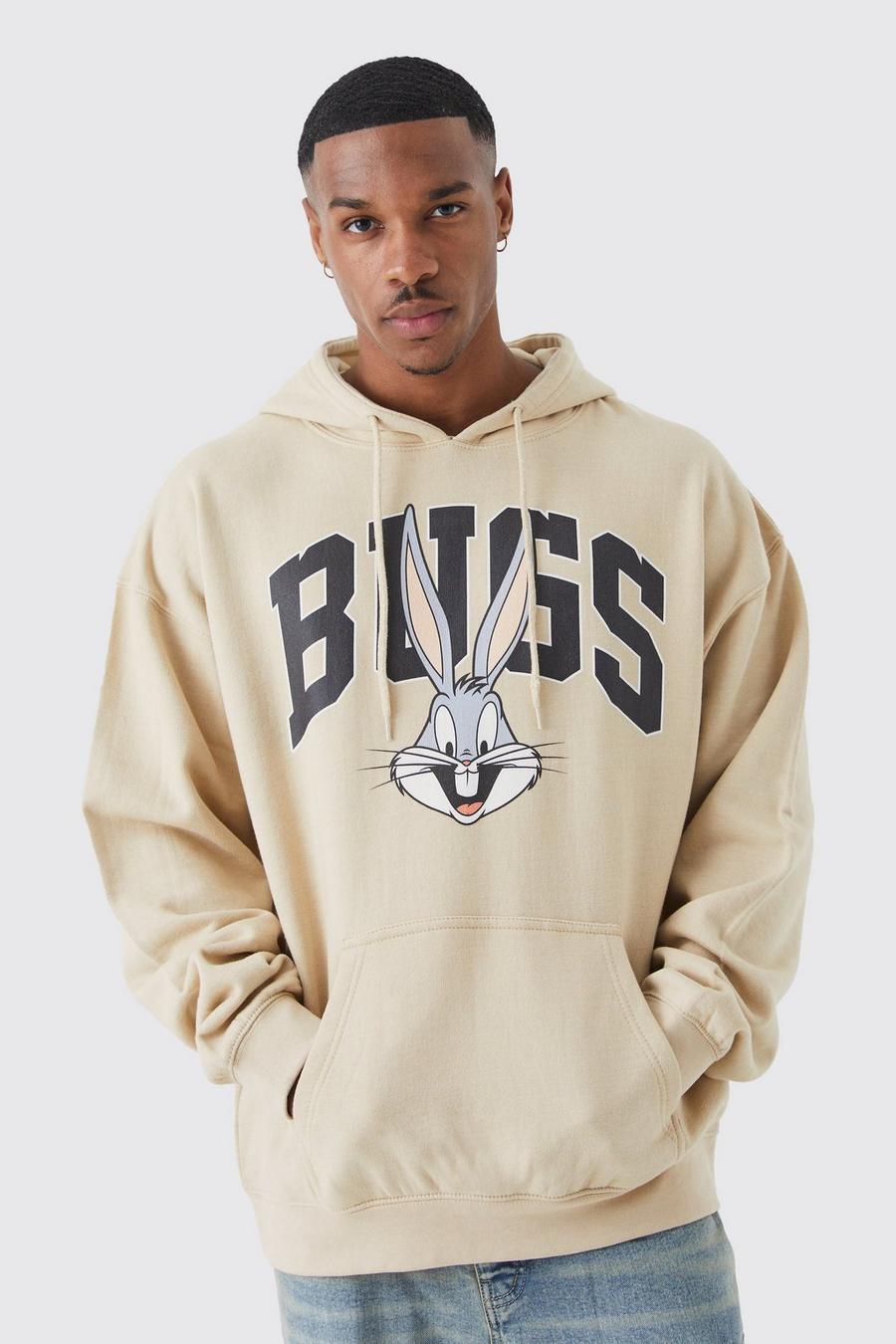 Sand Bugs Bunny Oversize hoodie med tryck image number 1