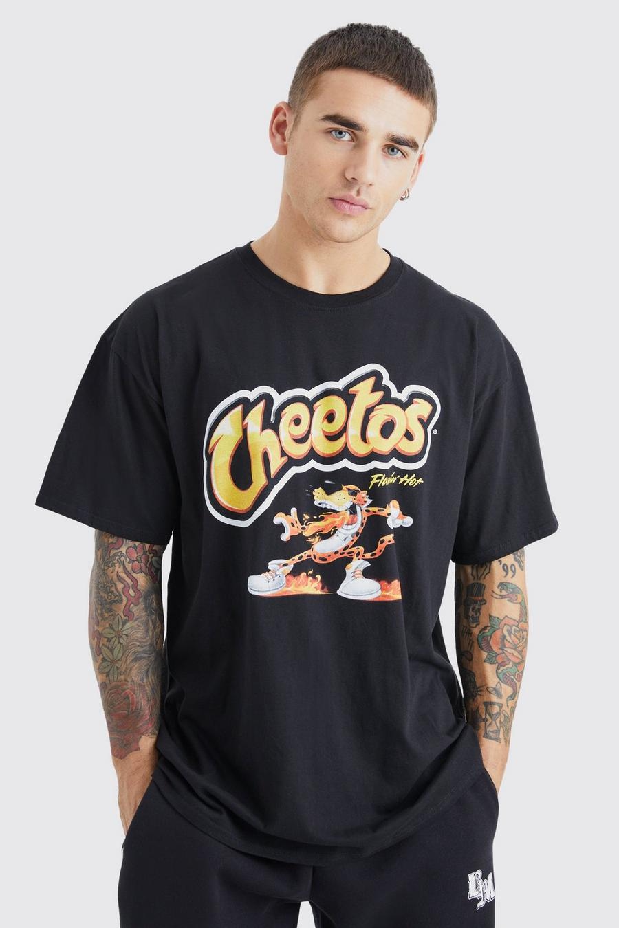 T-shirt oversize à imprimé Cheetos, Black